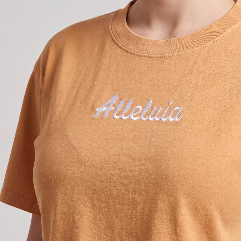 Alleluia Embroidered Crop Top