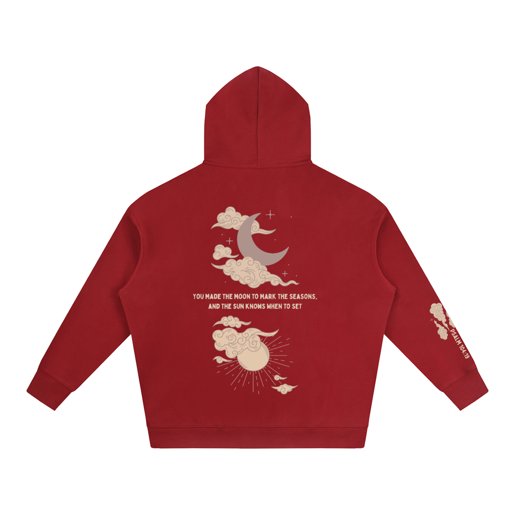 Sun/Moon Fleeced Hoodie