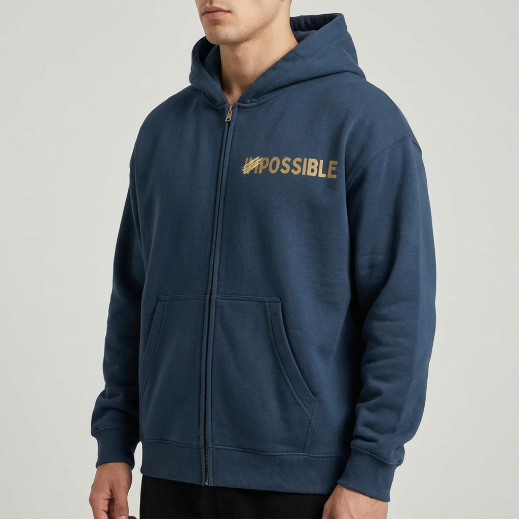 Nothing Is Impossible Fleece Zipped Hoodie