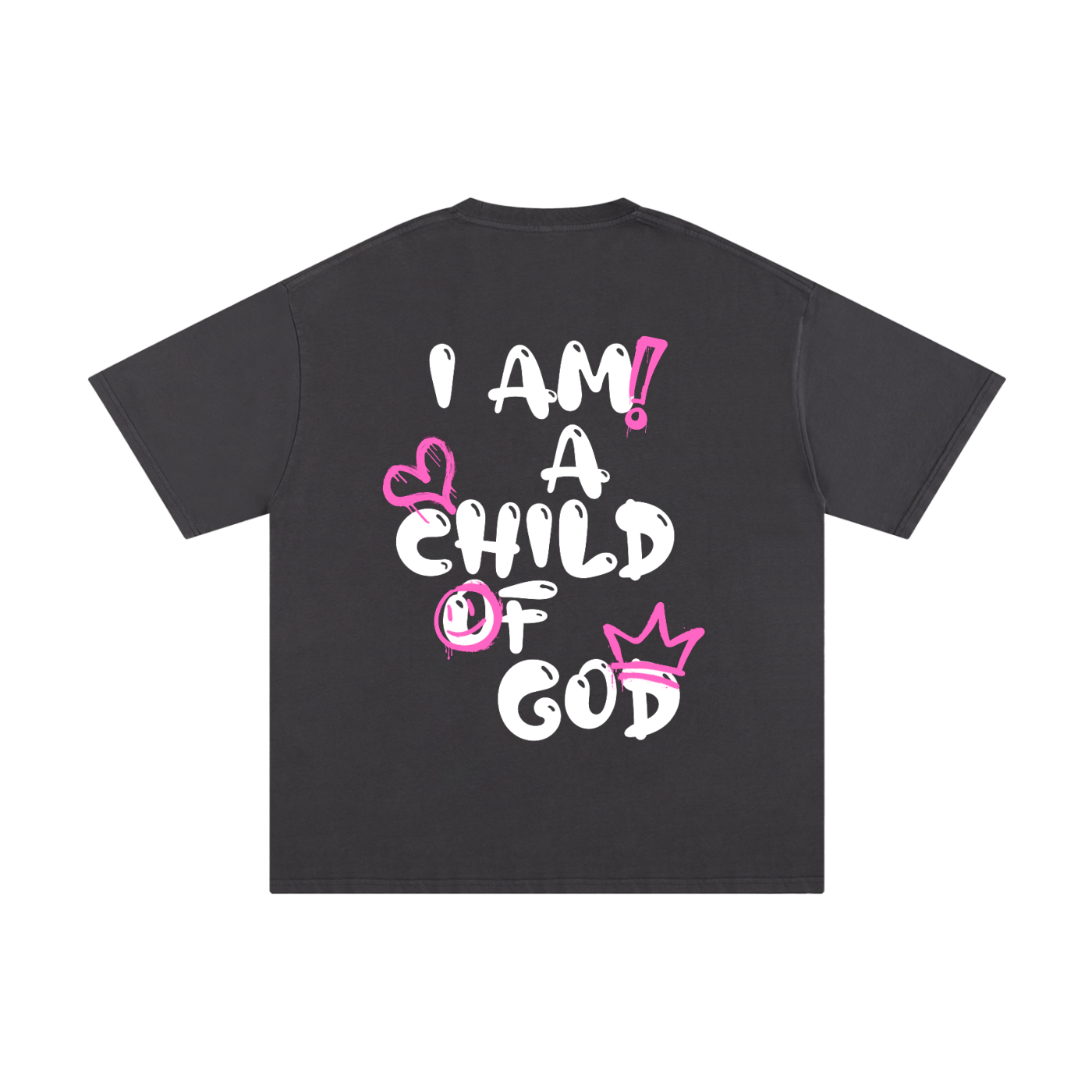 Adult Child of God T-Shirt (Pink-White)