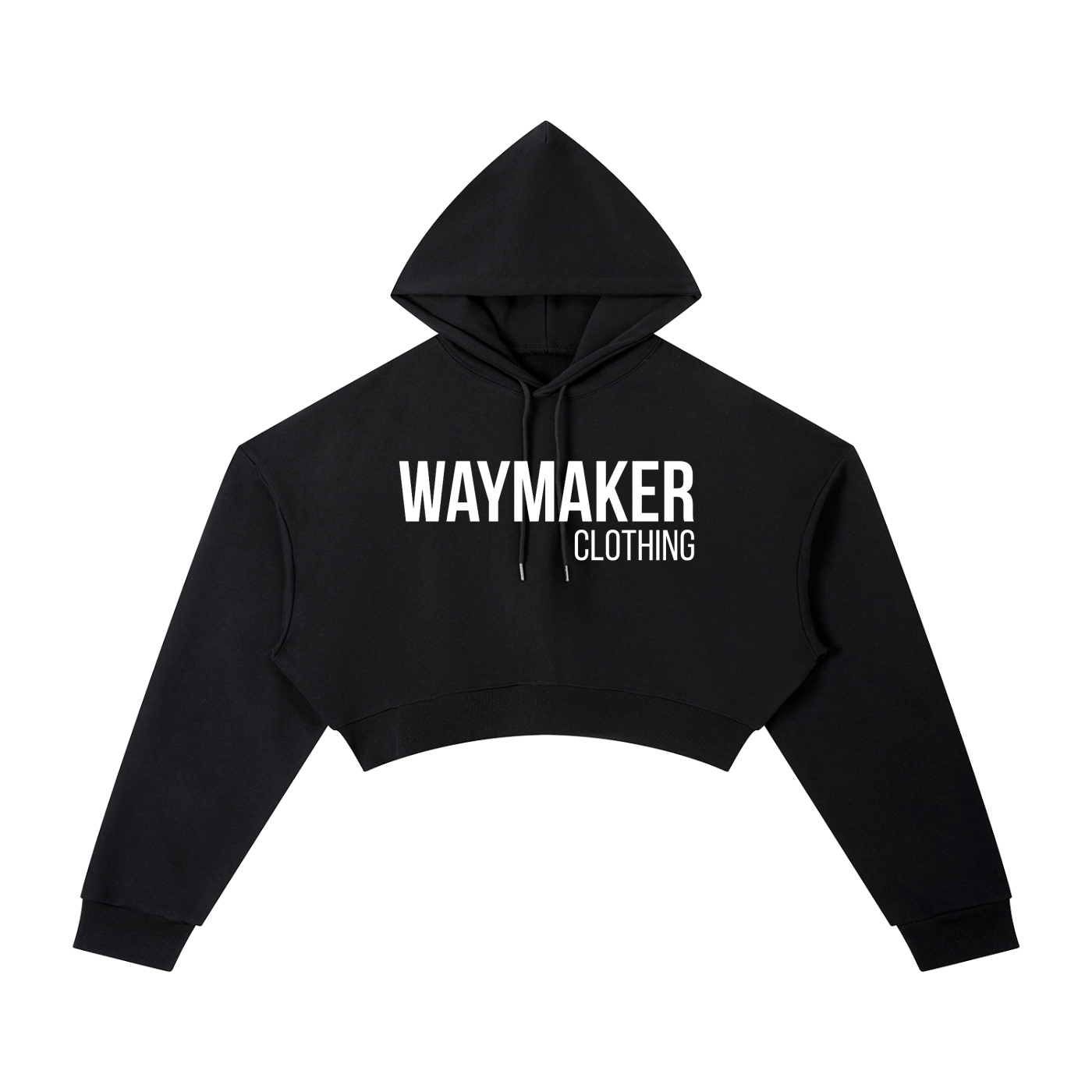 Adult Child Of God Cropped Spray-Paint Hoodie (Pink-White)