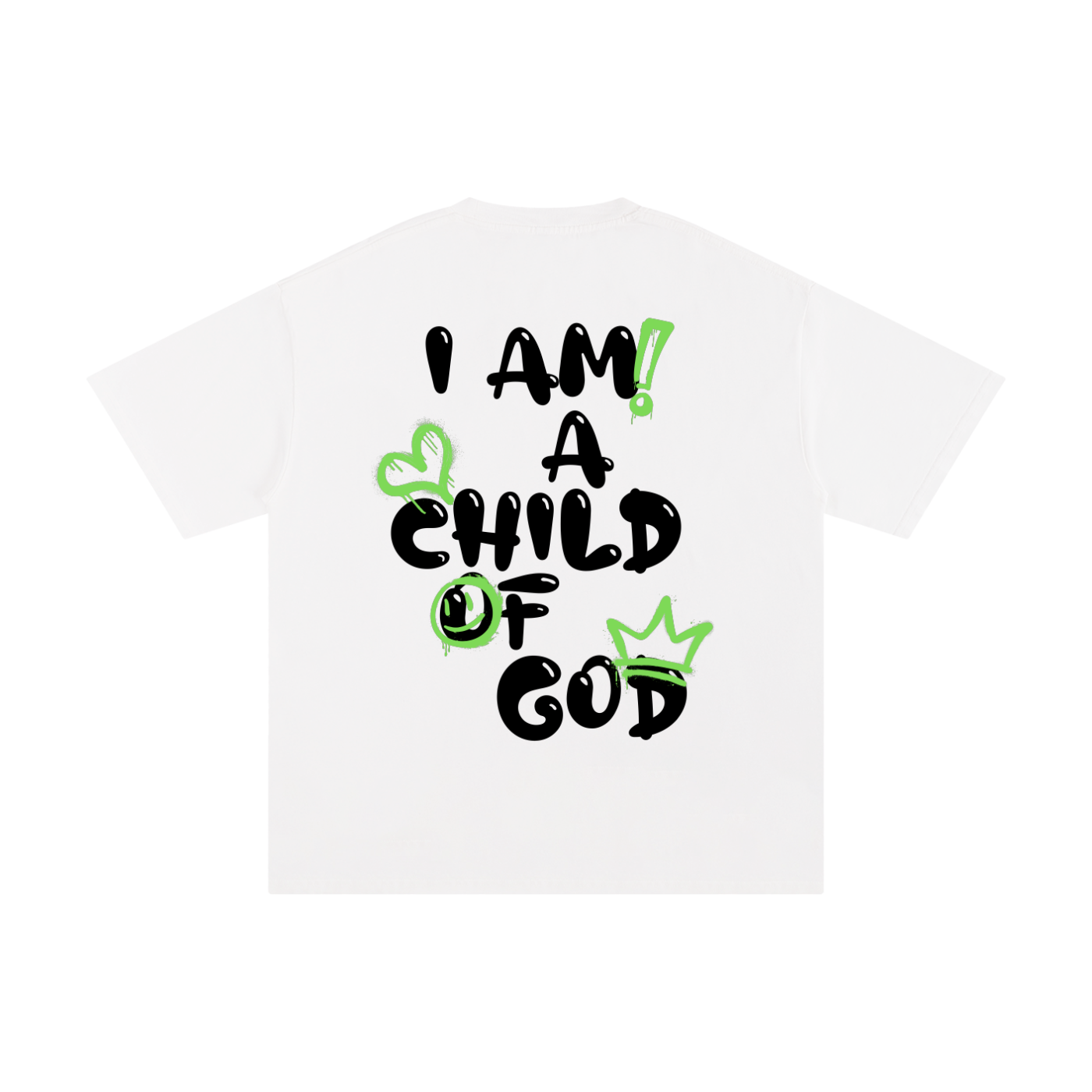 Adult Child of God Spray-paint (Green-Black)