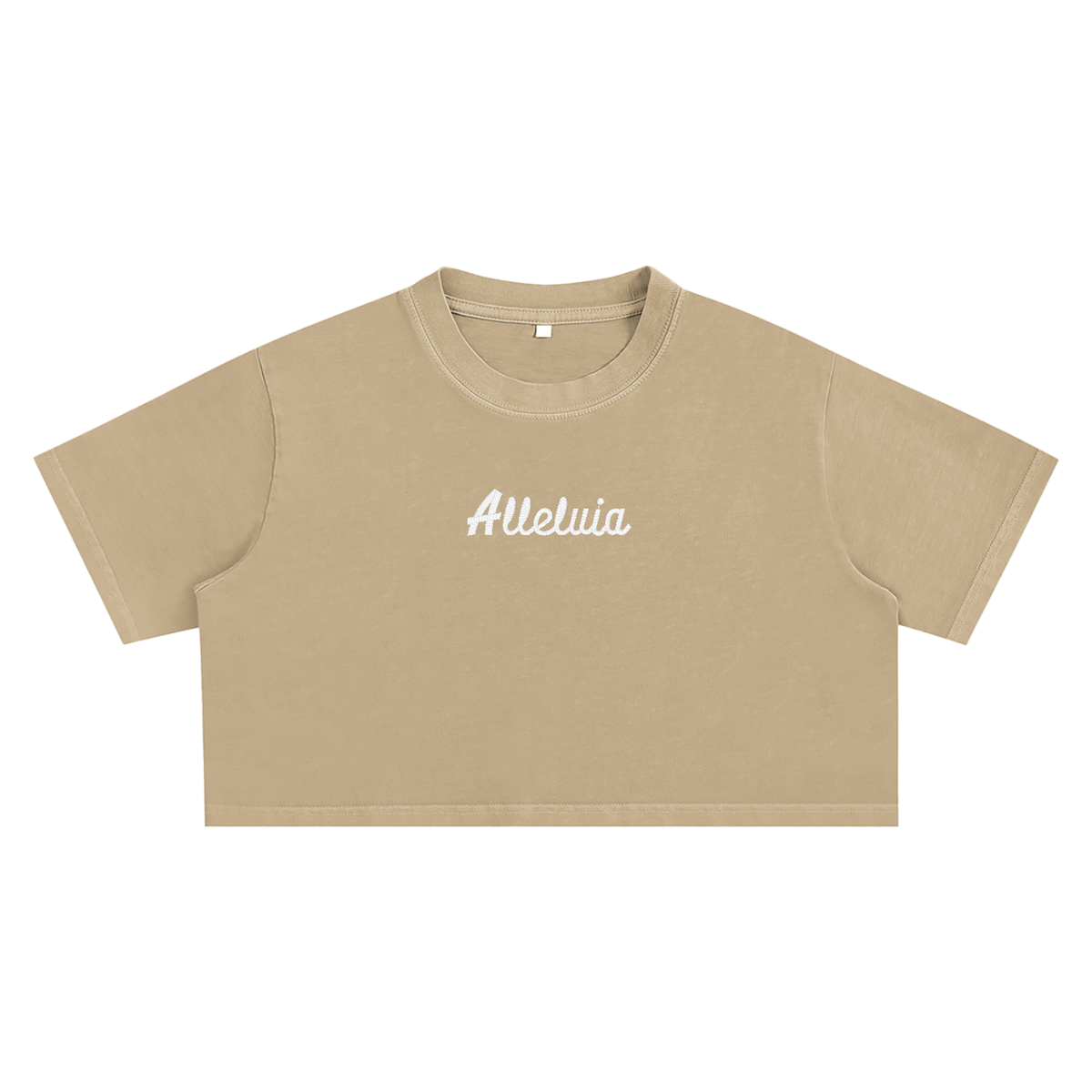 Alleluia Embroidered Crop Top
