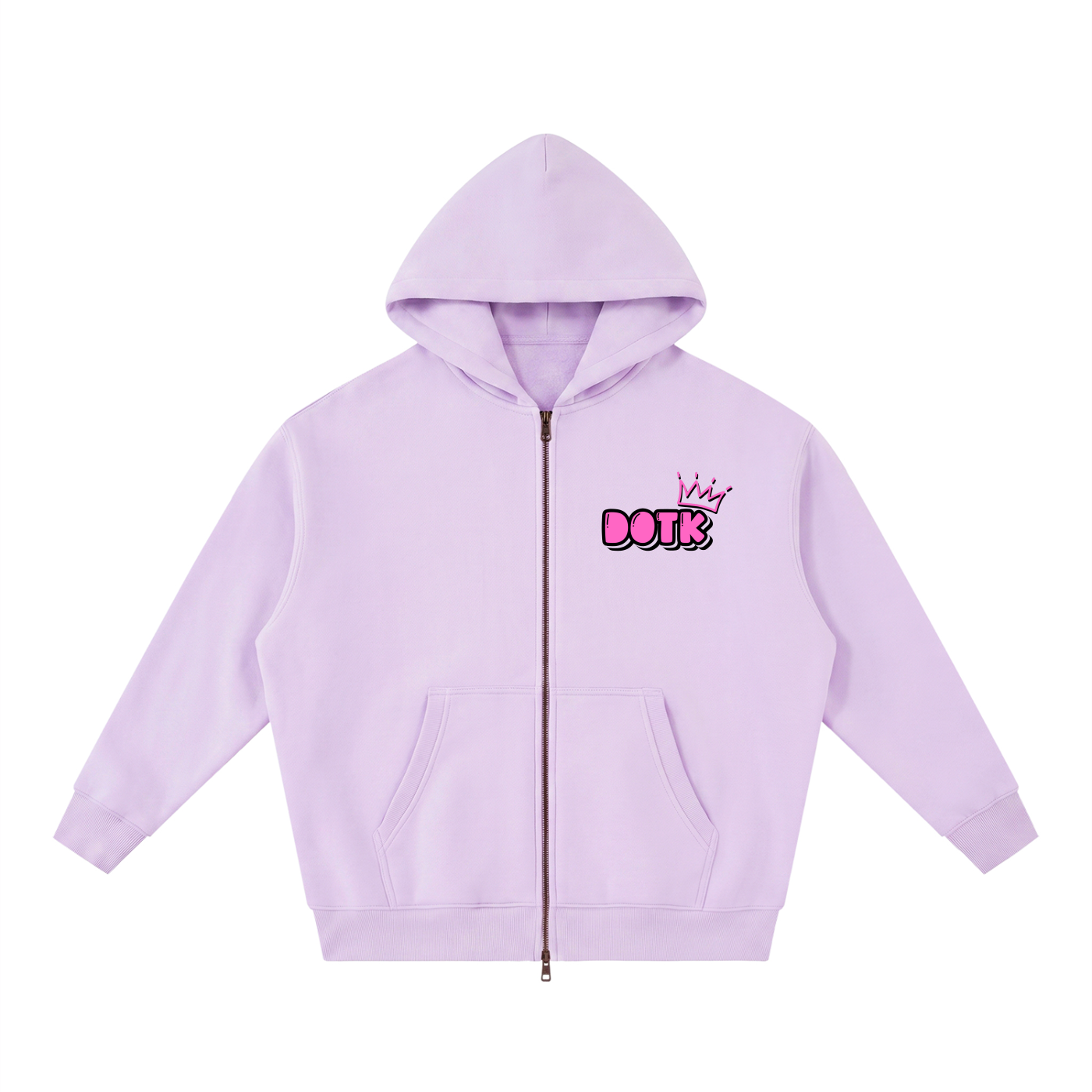 DOTK Oversized Fleeced Zip Hoodie