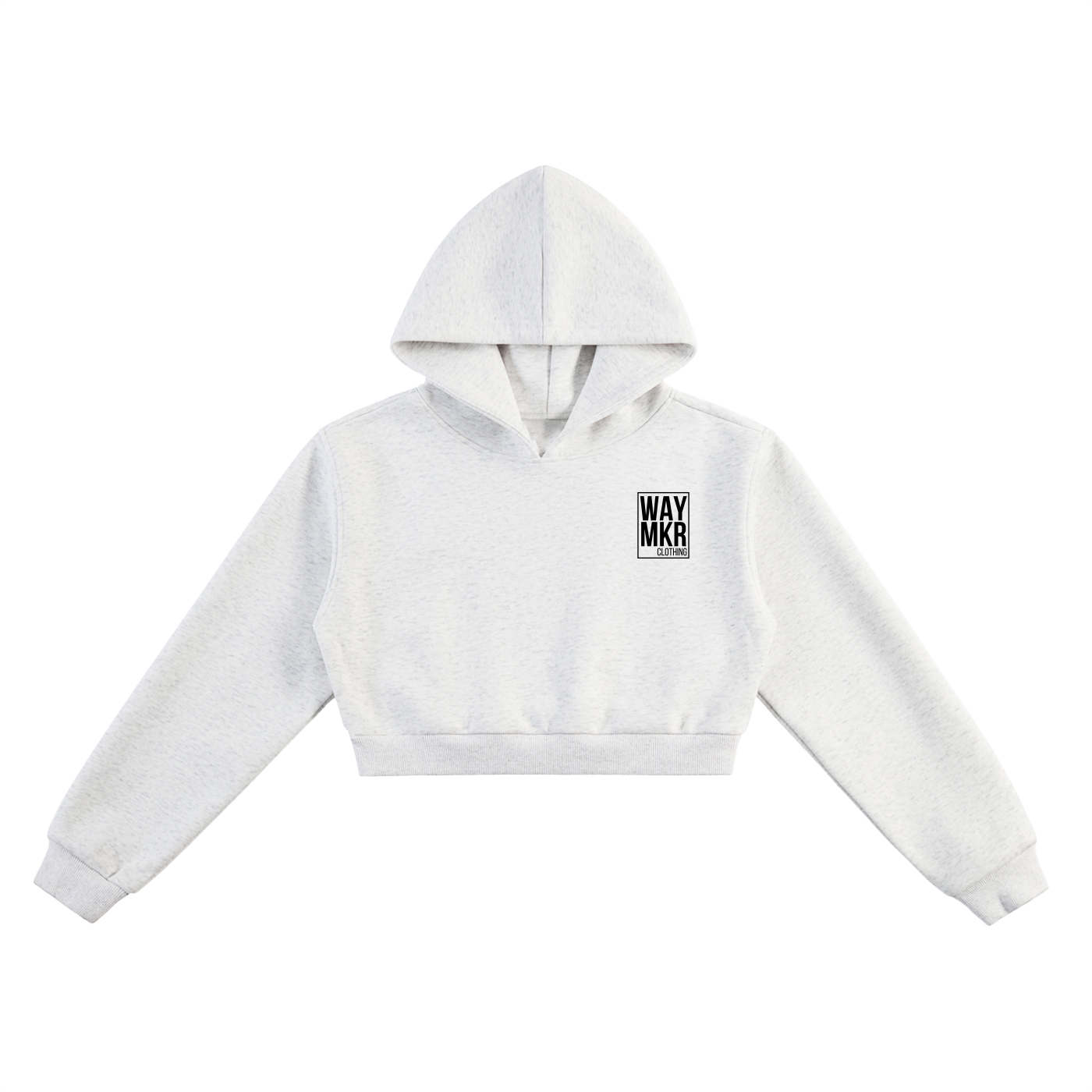 The Miracle Tour Cropped Hoodie (White/Grey)