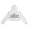 The Miracle Tour Cropped Hoodie (White/Grey)