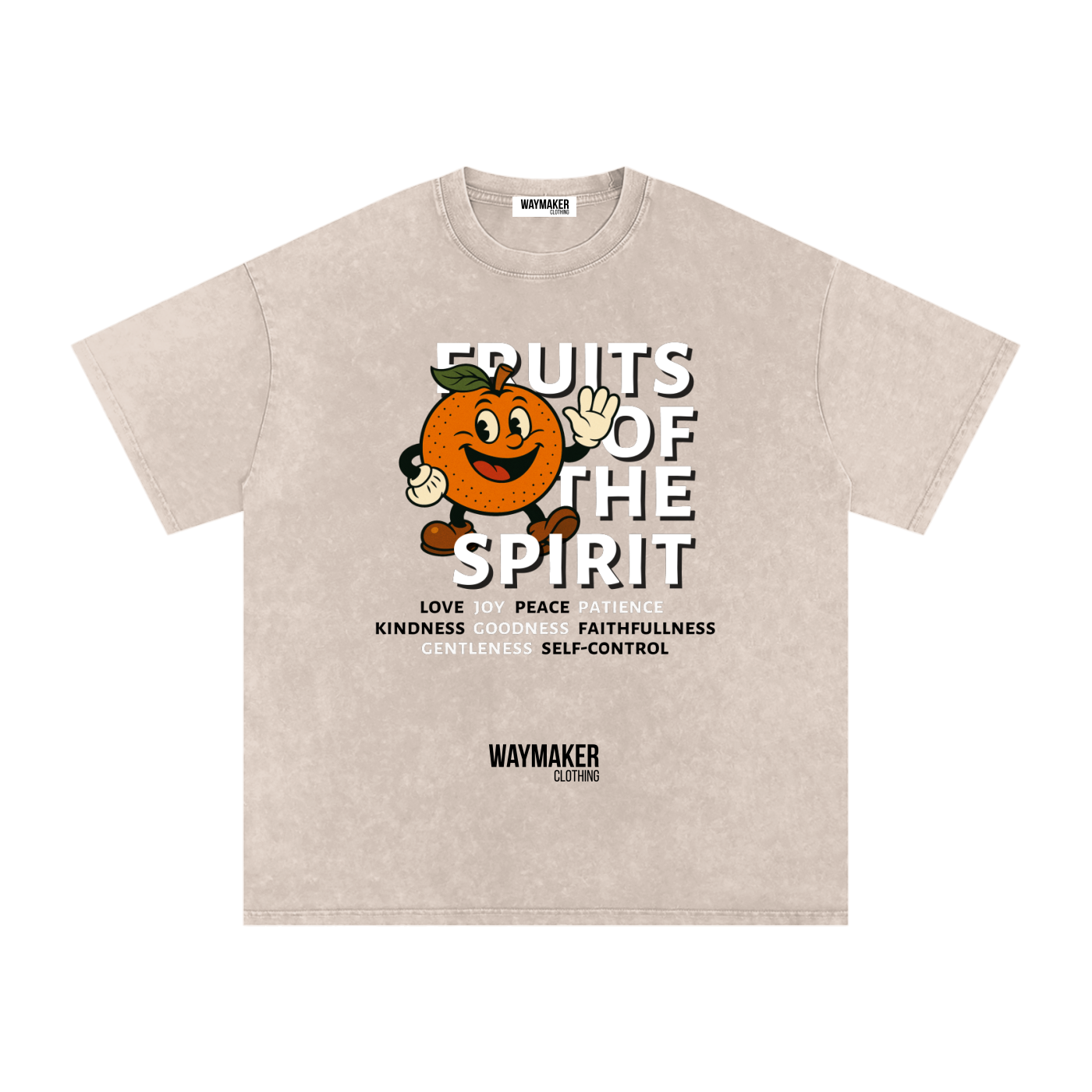 Orange (Front Print) Fruits Of The Spirit Tee