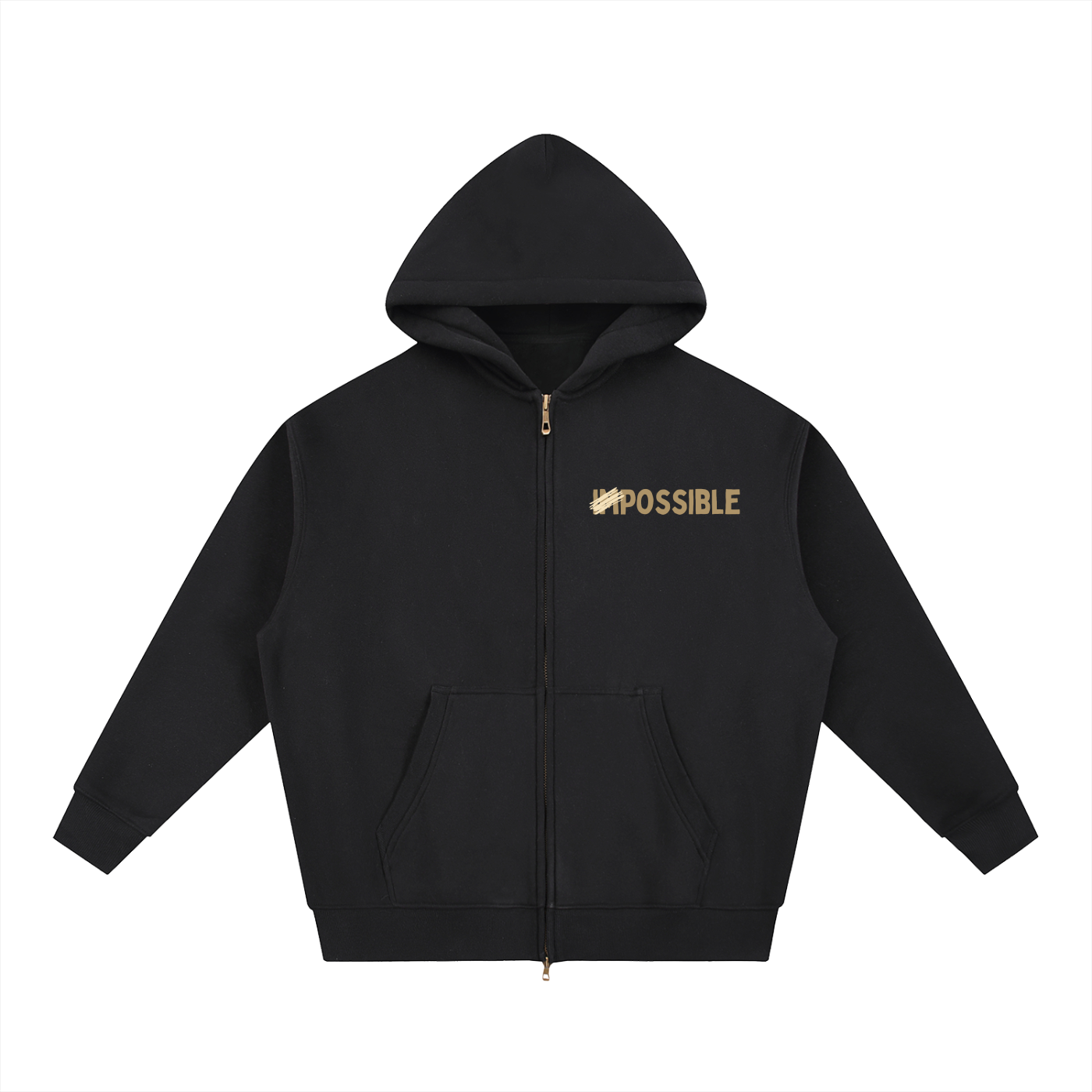 Nothing Is Impossible Fleece Zipped Hoodie