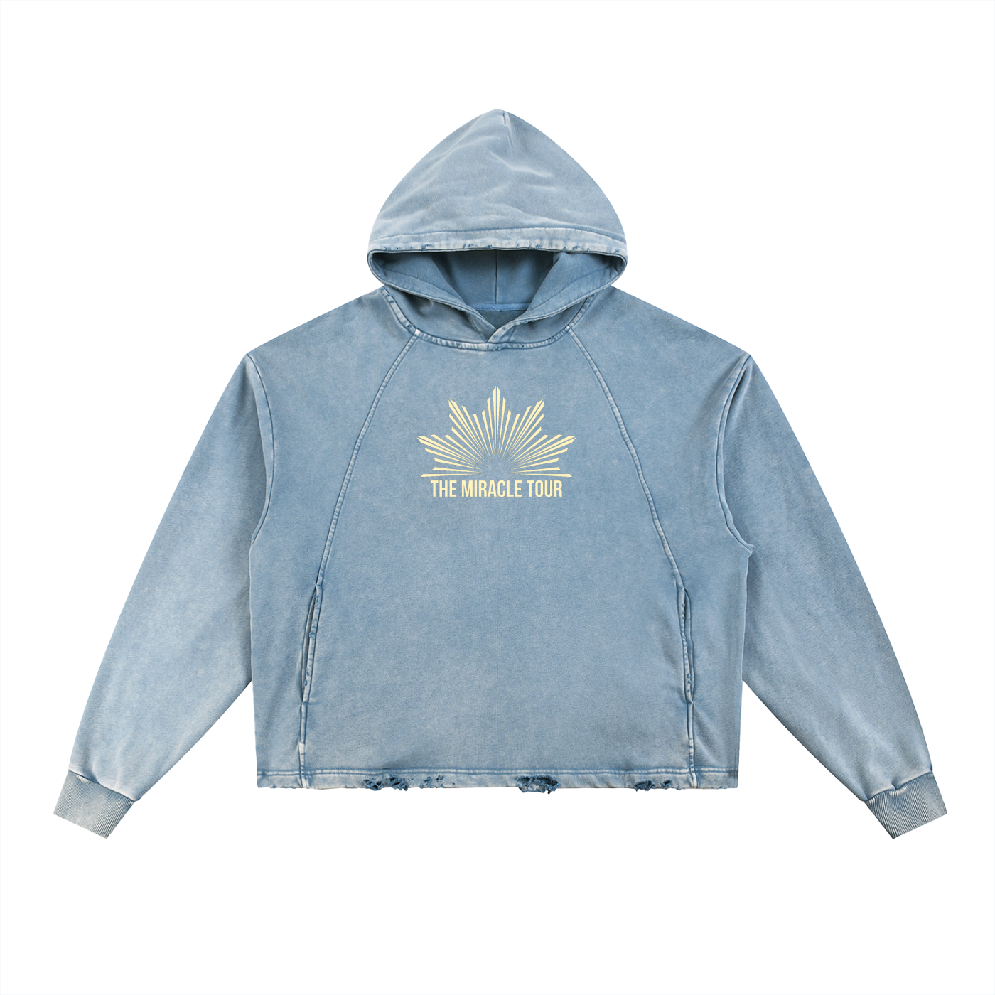The Miracle Tour Rough Hoodie Blue