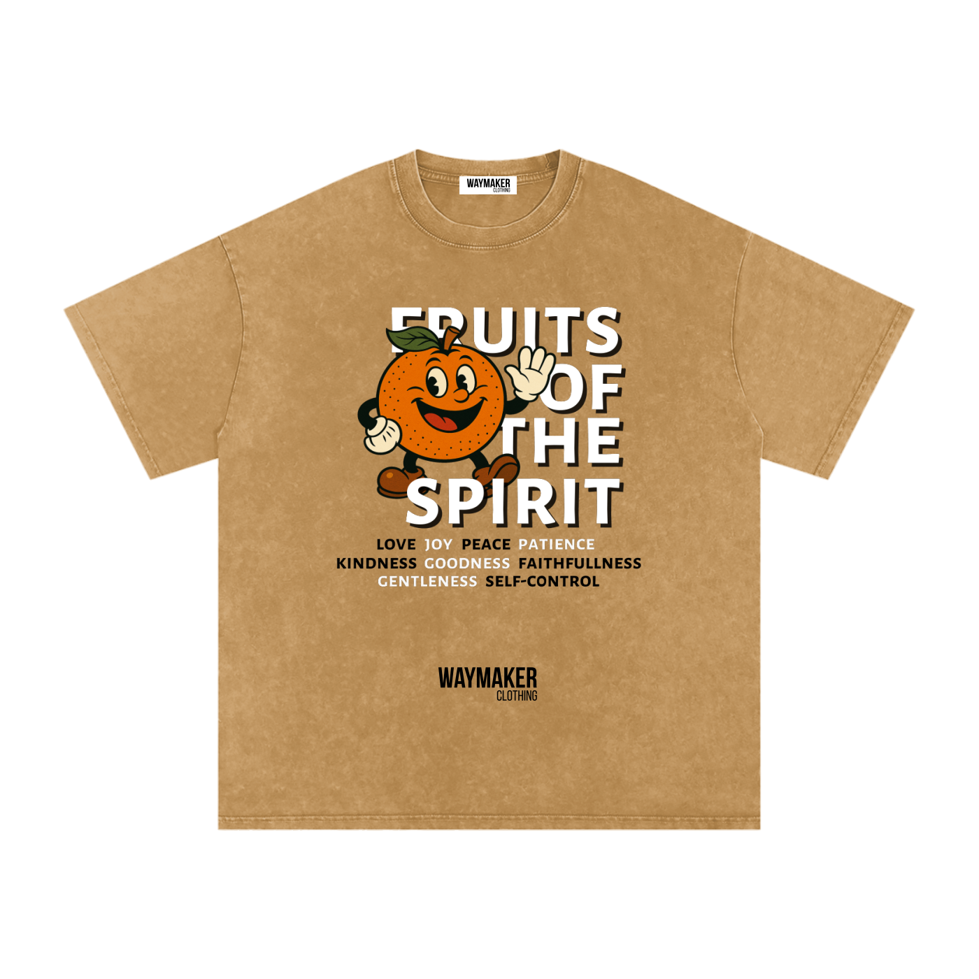Orange (Front Print) Fruits Of The Spirit Tee