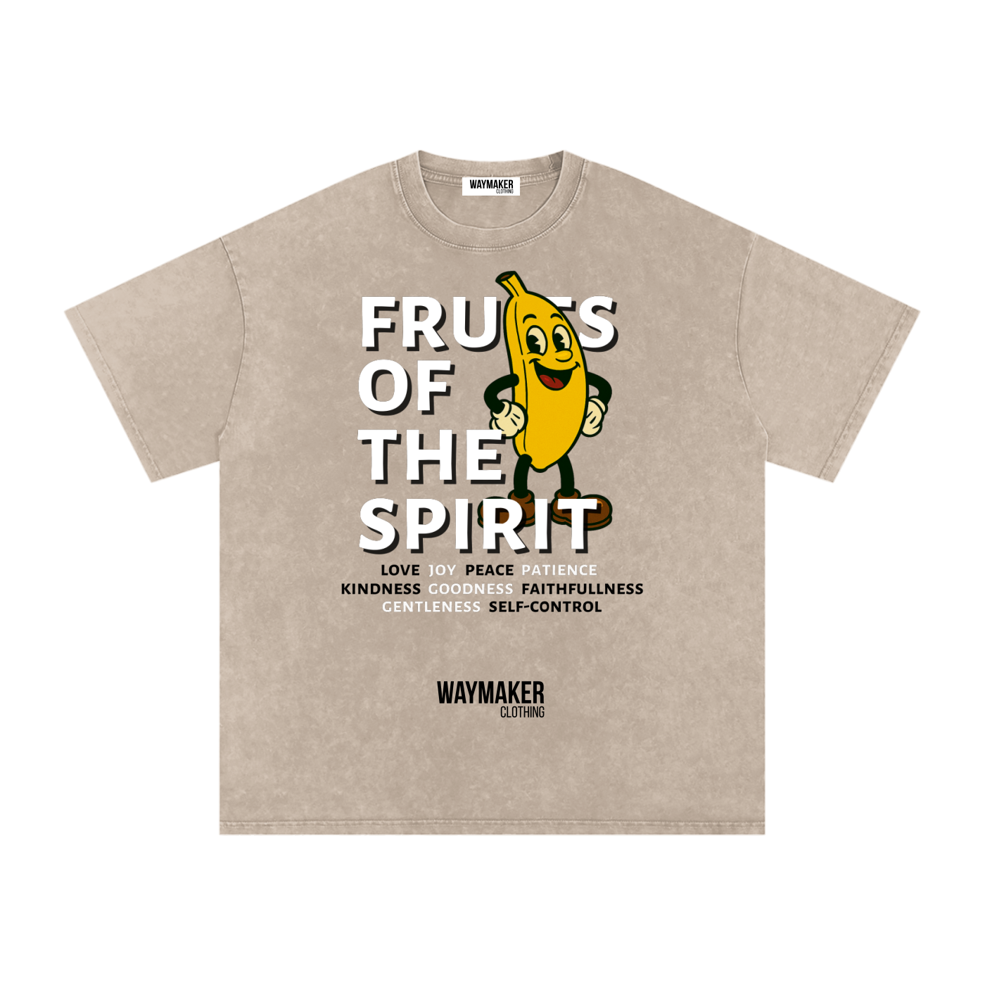 Banana (Front Print) Fruits Of The Spirit Tee