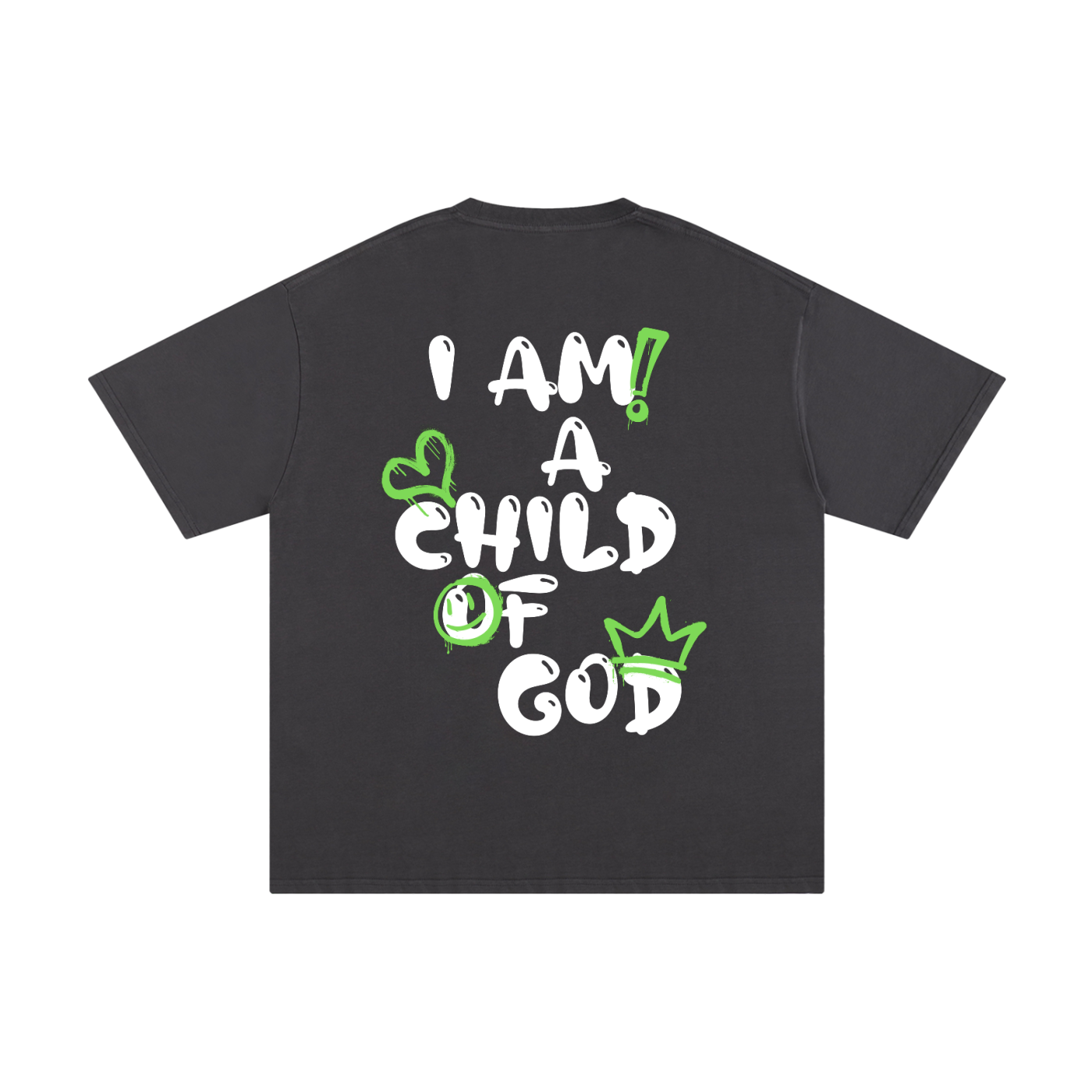 Adult Child of God T-Shirt (Green-White)