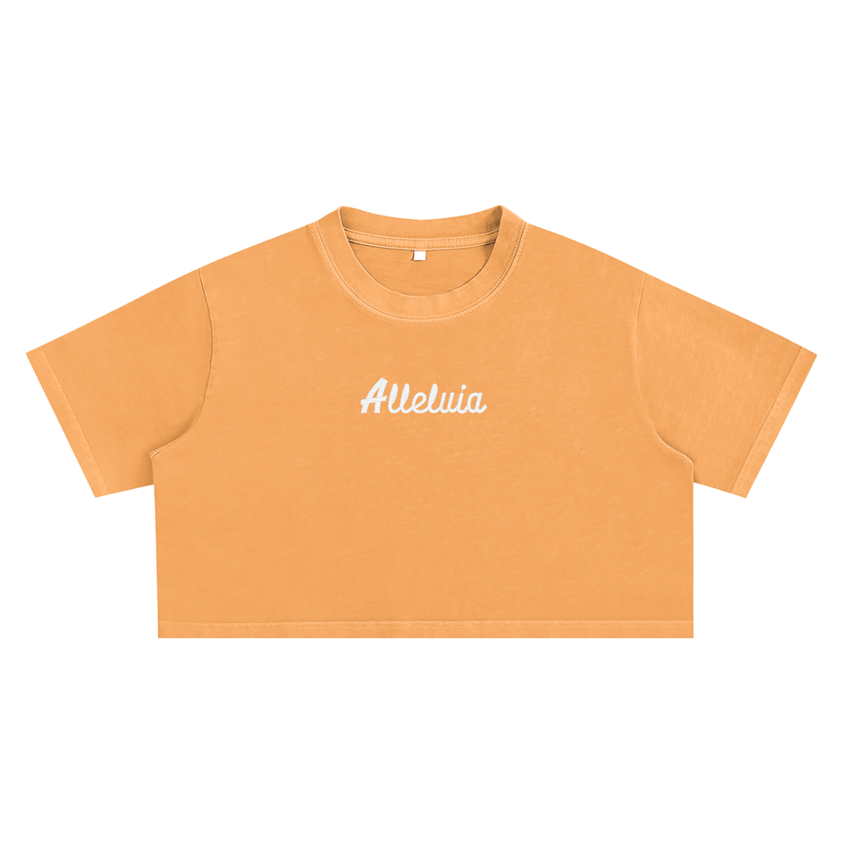 Alleluia Embroidered Crop Top