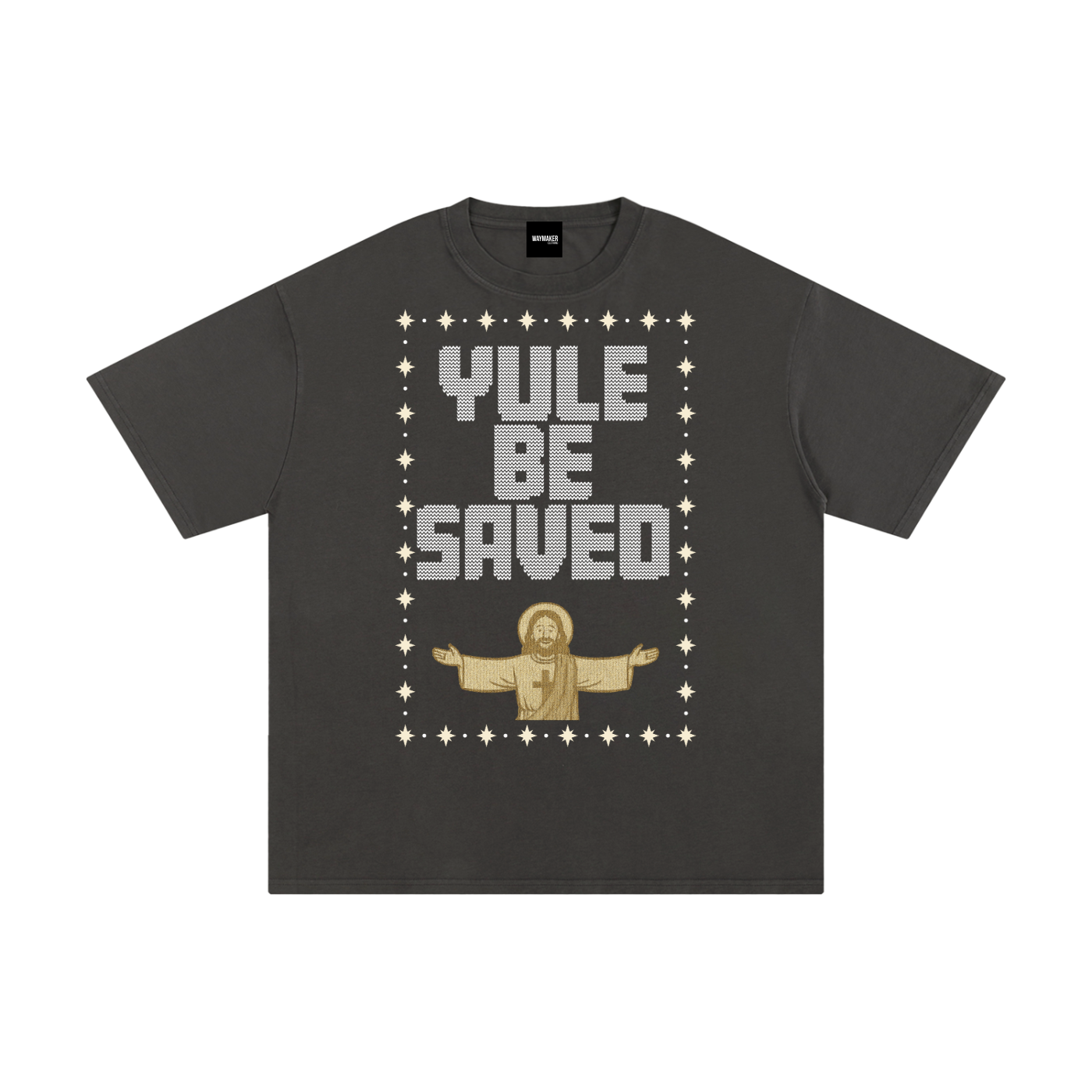 Adult Yule Be Saved "Knitted" T-Shirt