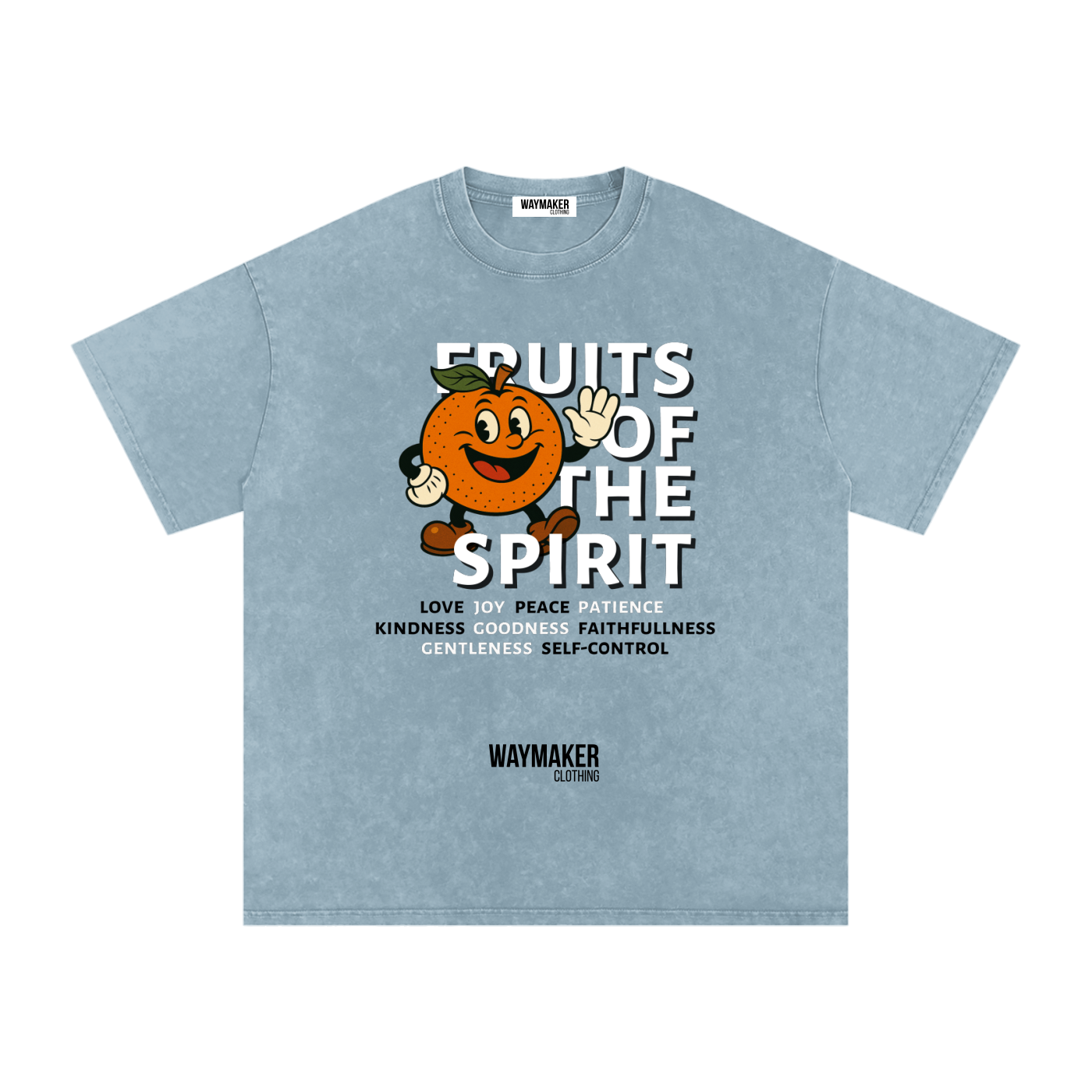 Orange (Front Print) Fruits Of The Spirit Tee