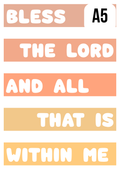 Bless The Lord Print