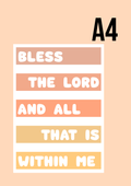 Bless The Lord Print