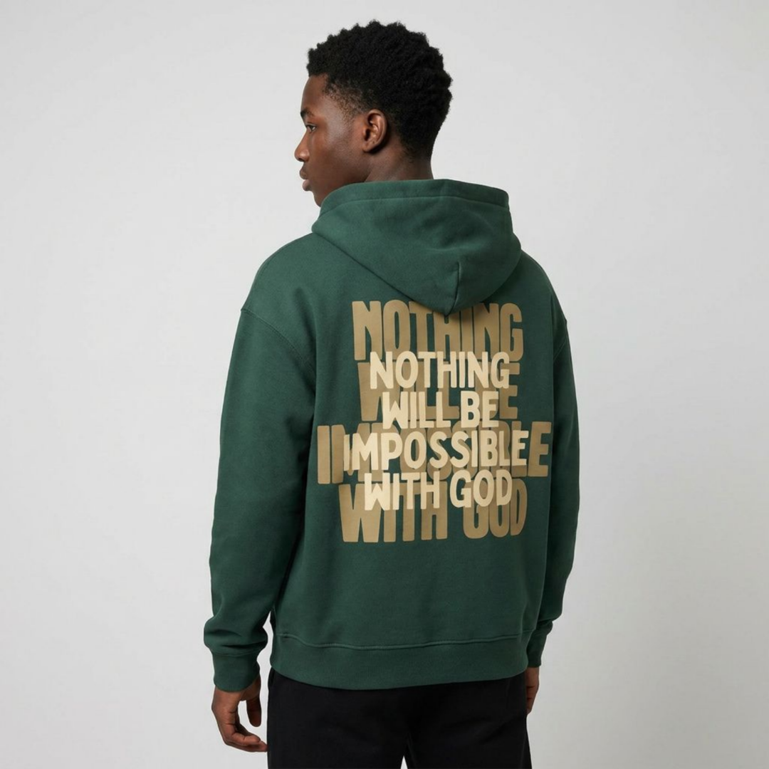 Nothing Is Impossible Fleece Zipped Hoodie