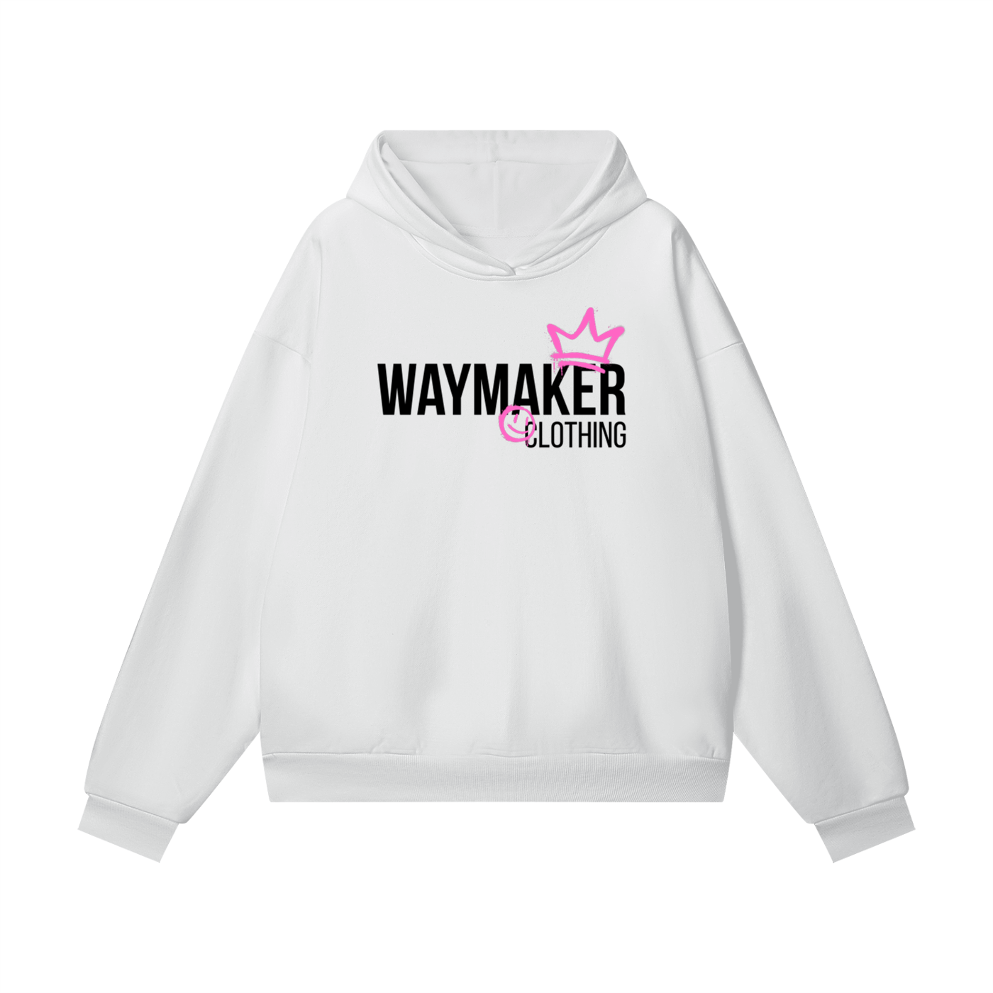 Adult Child Of God Spray-Paint Hoodie (Pink-Black)