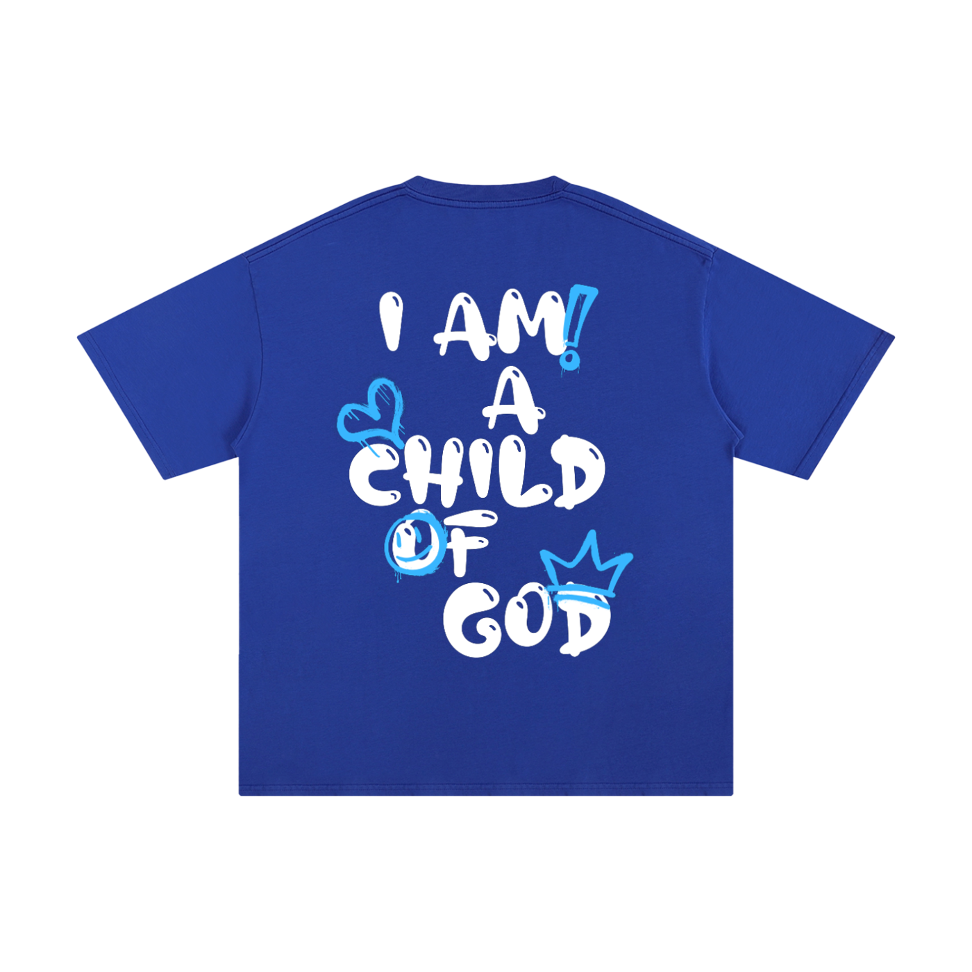 Adult Child of God Spray-paint (Blue-White)