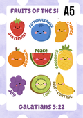 Kawaii Fruits Of The Spirit Print