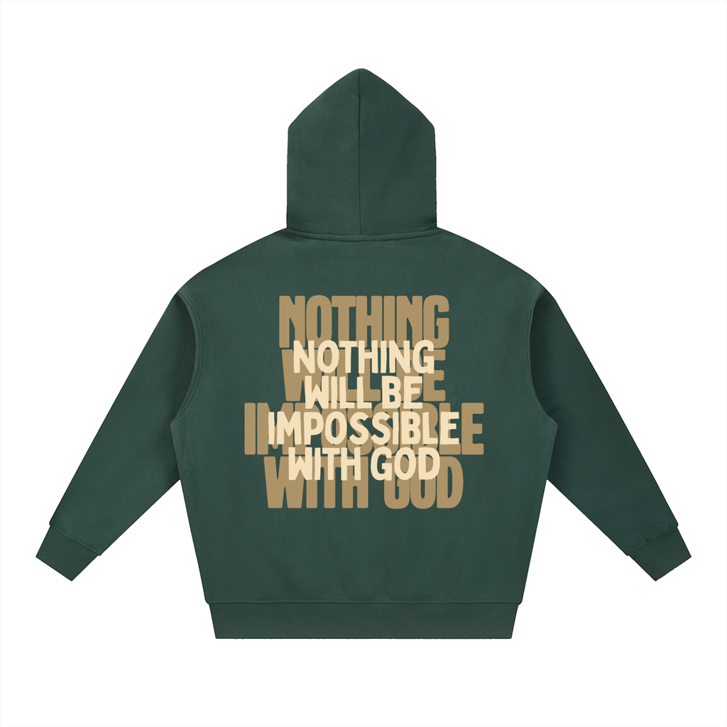 Nothing Is Impossible Fleece Zipped Hoodie