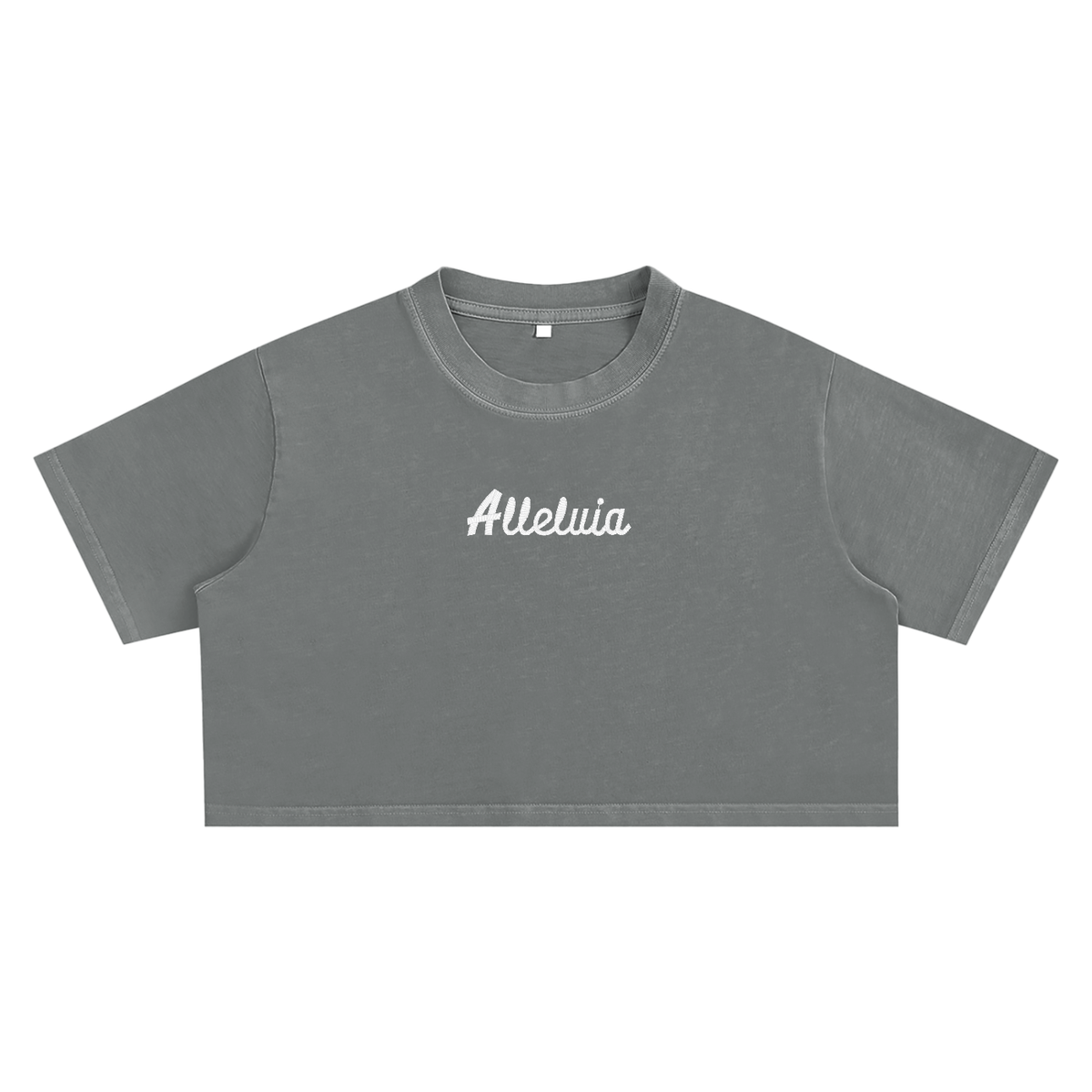 Alleluia Embroidered Crop Top