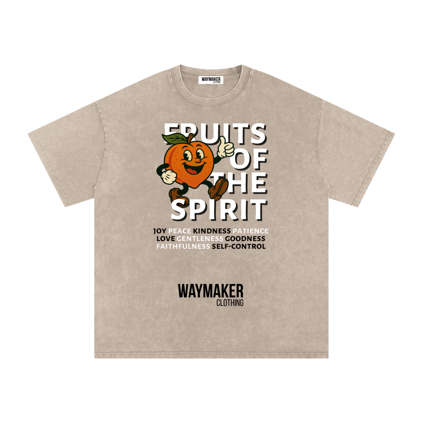 Peach (Front Print) Fruits Of The Spirit Tee