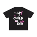 Adult Child of God T-Shirt (Pink-White)