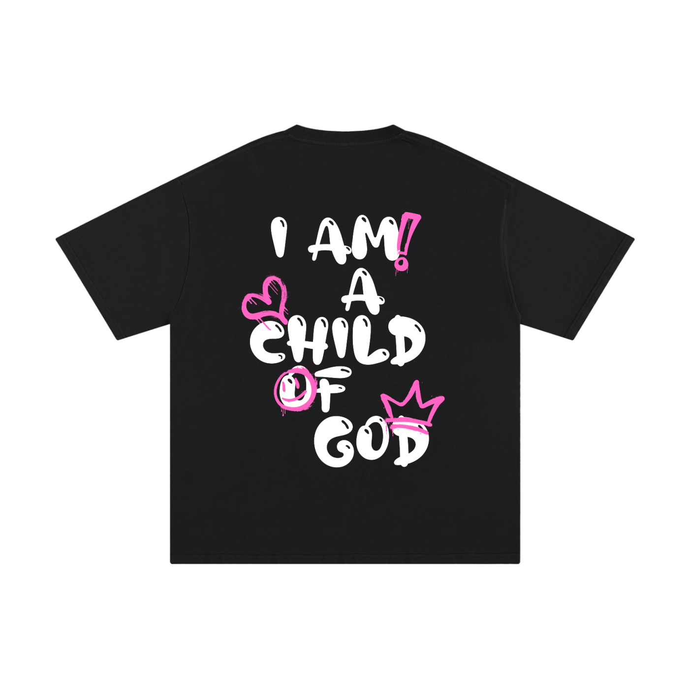 Adult Child of God T-Shirt (Pink-White)