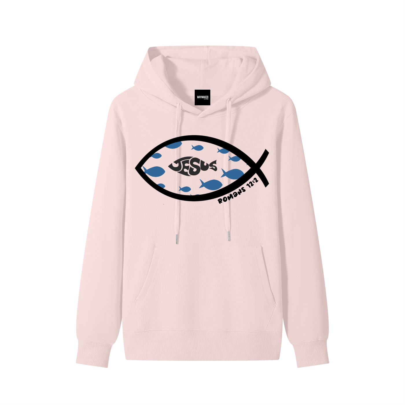 Romans 12:2 (Ithacus fish) Hoodie