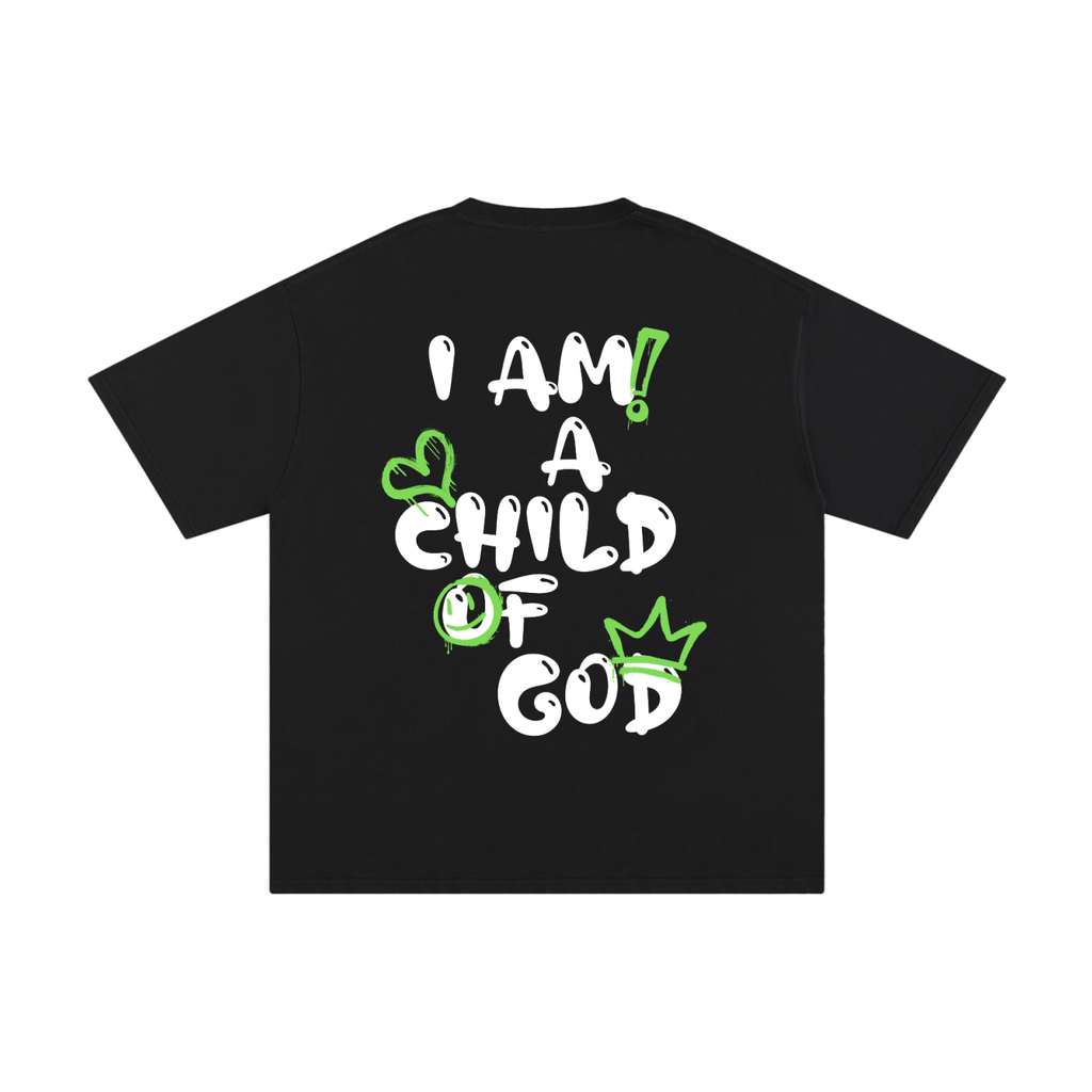 Adult Child of God T-Shirt (Green-White)