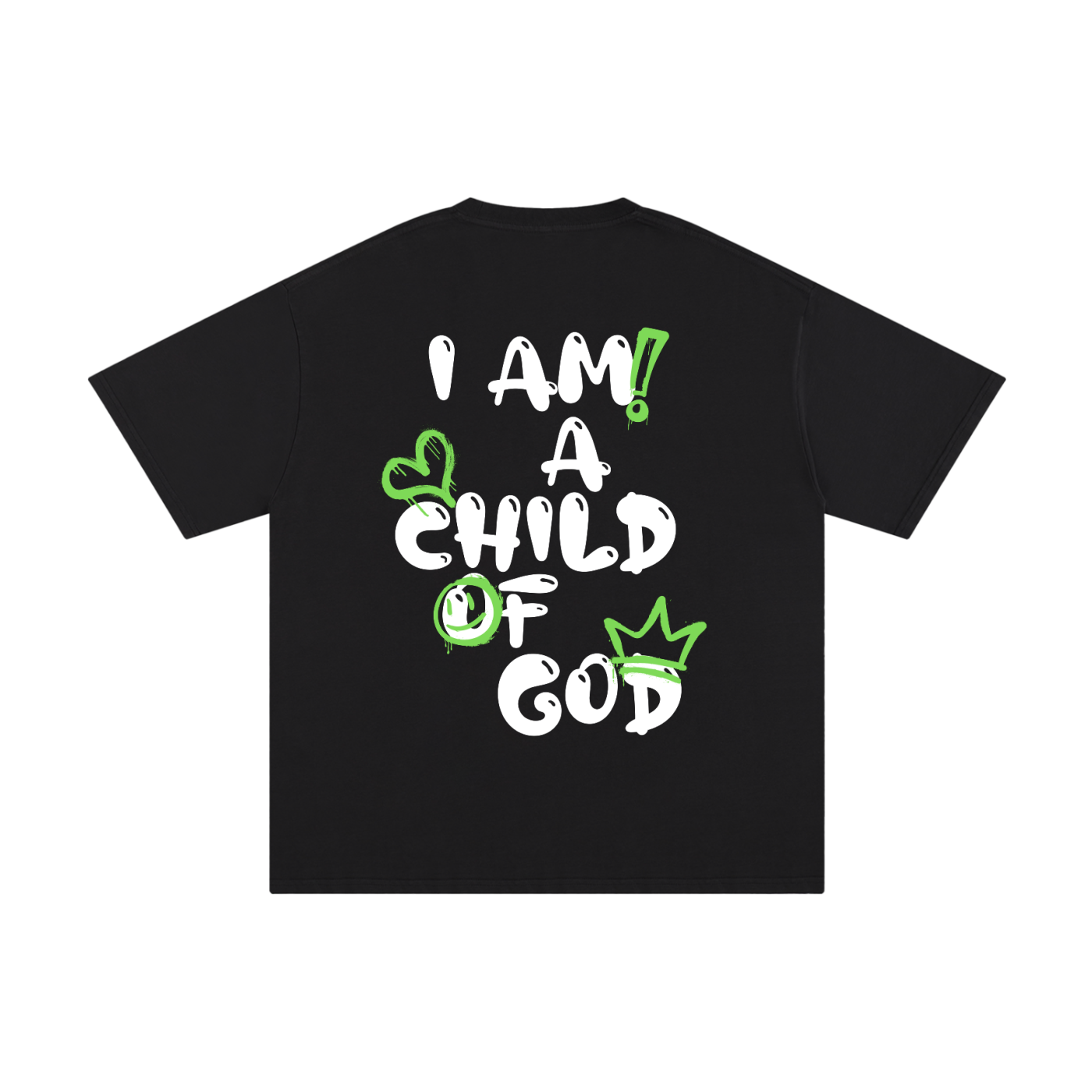 Adult Child of God T-Shirt (Green-White)