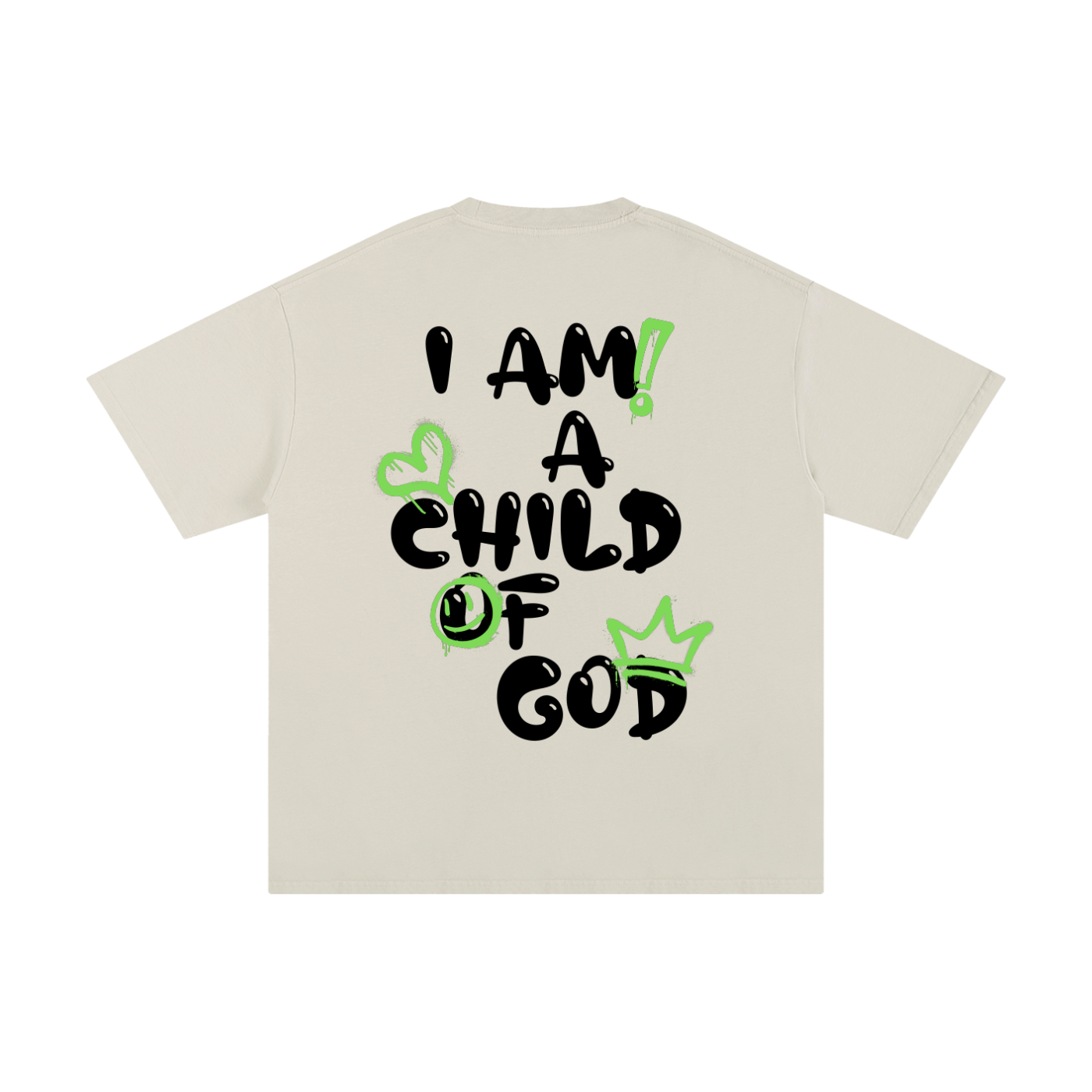 Adult Child of God Spray-paint (Green-Black)