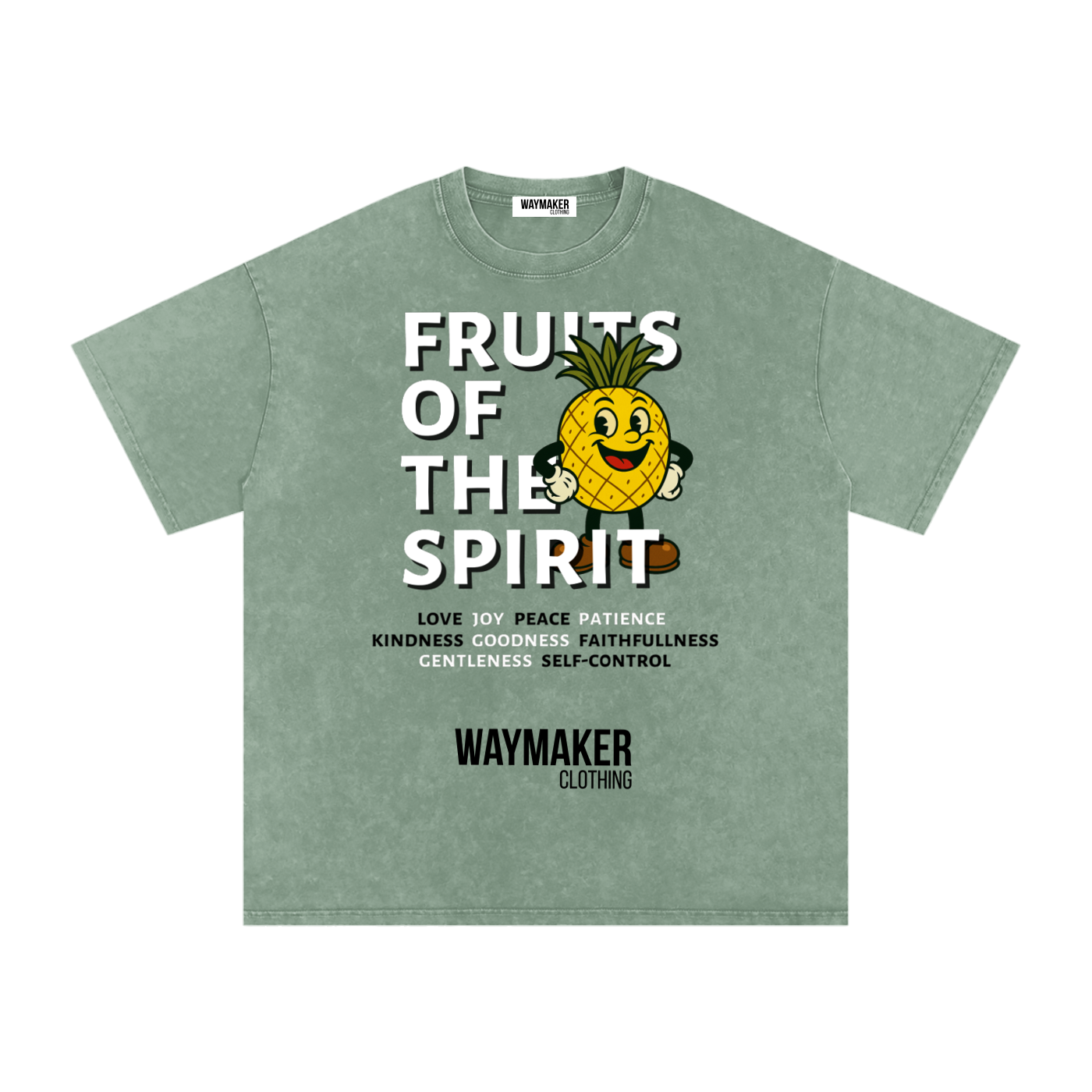 Pineapple (Front Print) Fruits Of The Spirit Tee