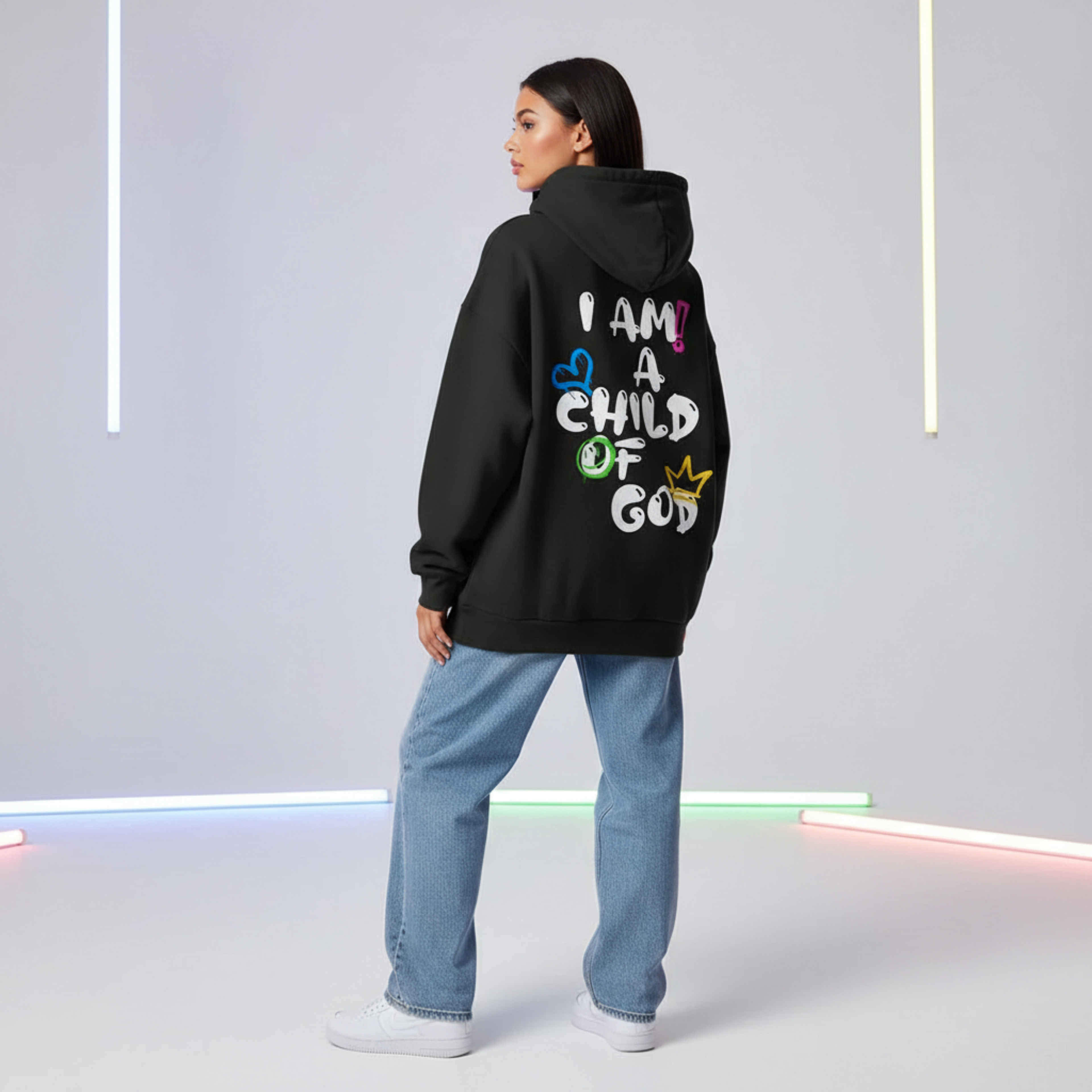 Child Of God Oversized Spray-Paint Hoodie (All Colour)
