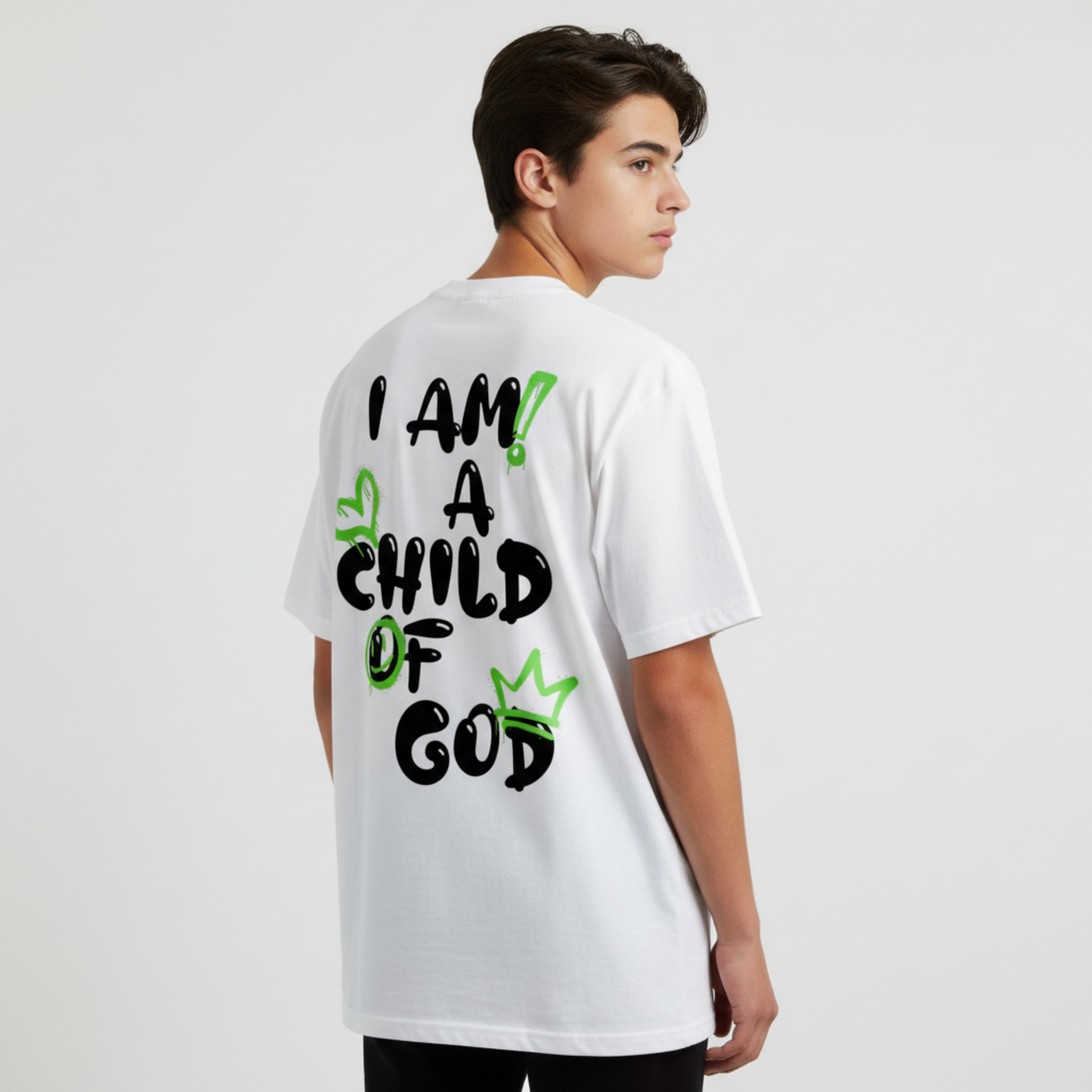 Youth Child of God Spray-paint (Green-Black)