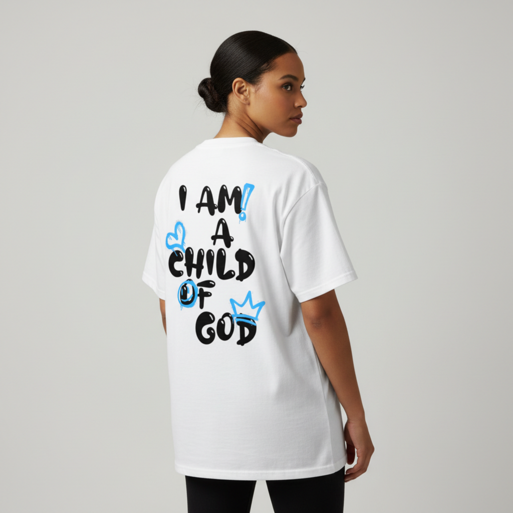 Adult Child of God T-Shirt (Blue-Black)