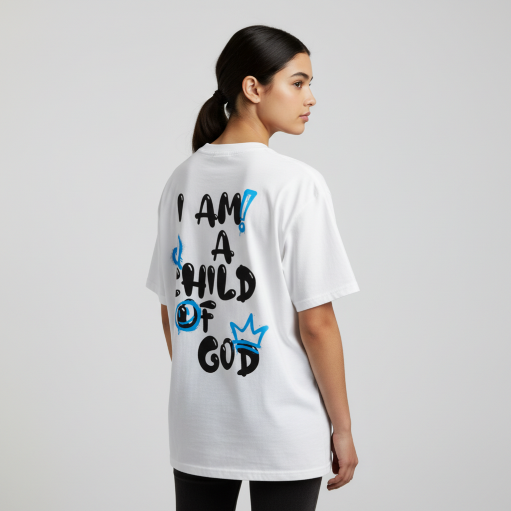 Youth Child of God Spray-paint (Blue-Black)