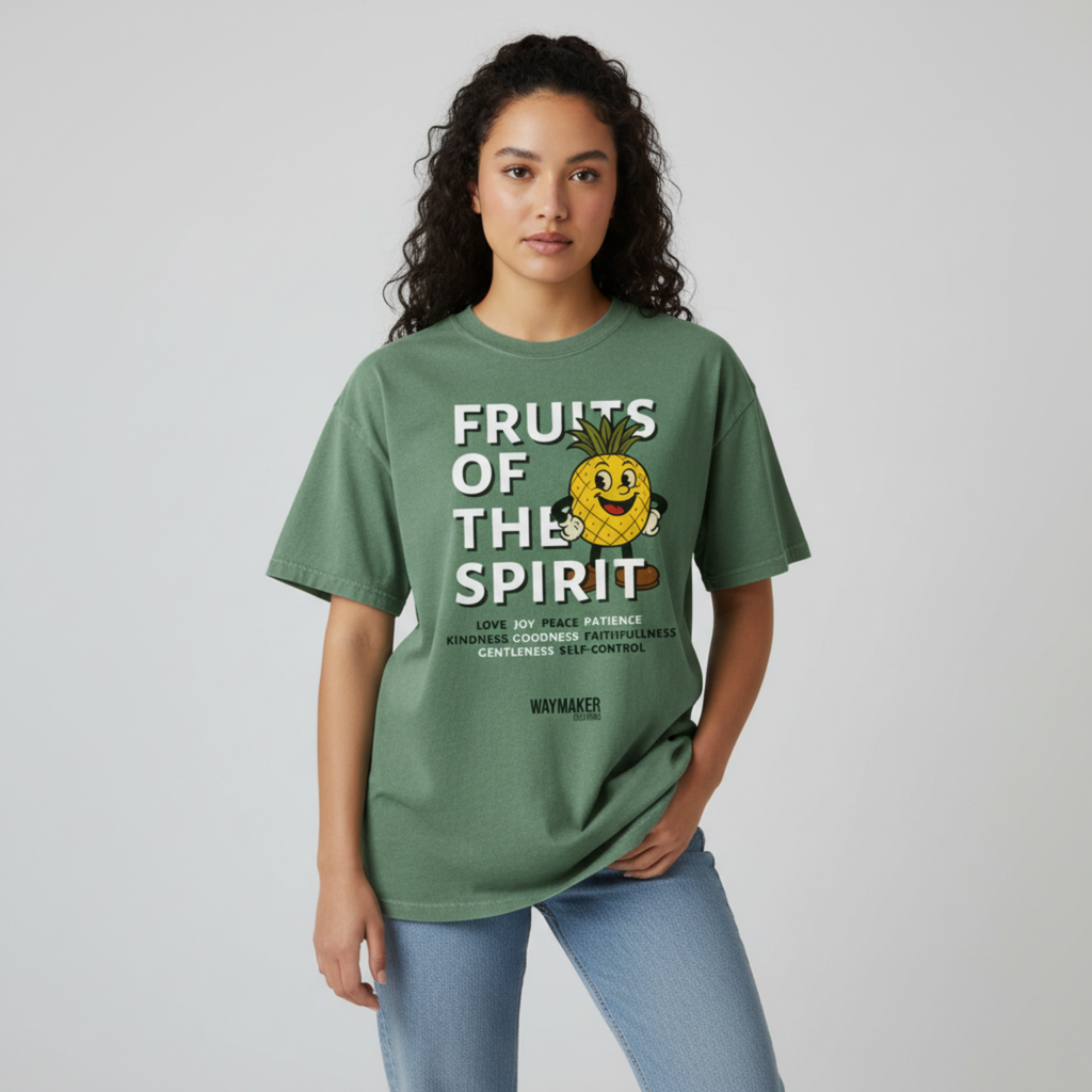 Pineapple (Front Print) Fruits Of The Spirit Tee