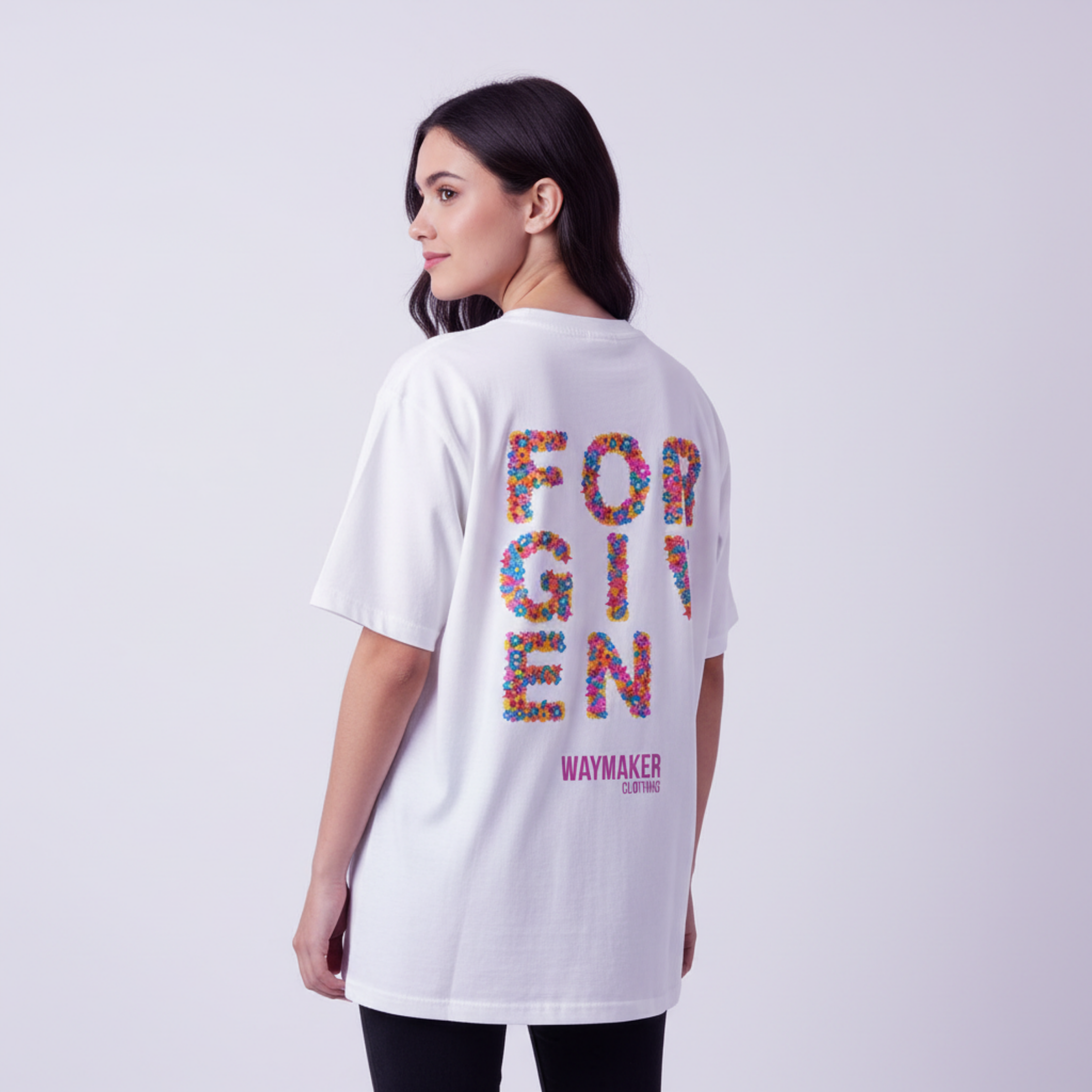 Forgiven Flower Adult T-Shirt