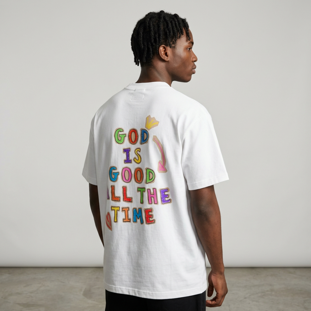 God Is Good Crayon T-Shirt (Light)