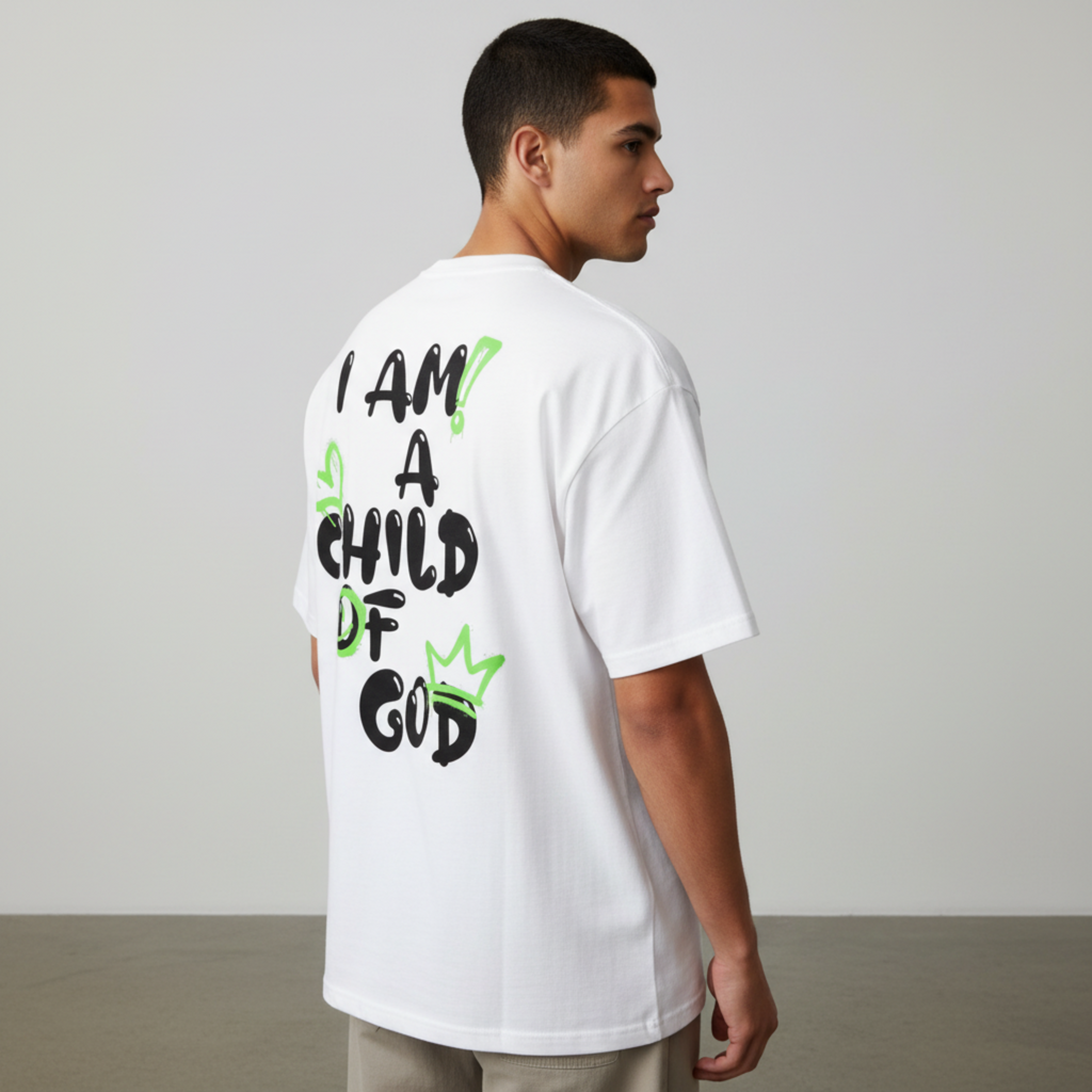 Adult Child of God T-Shirt (Green-Black)