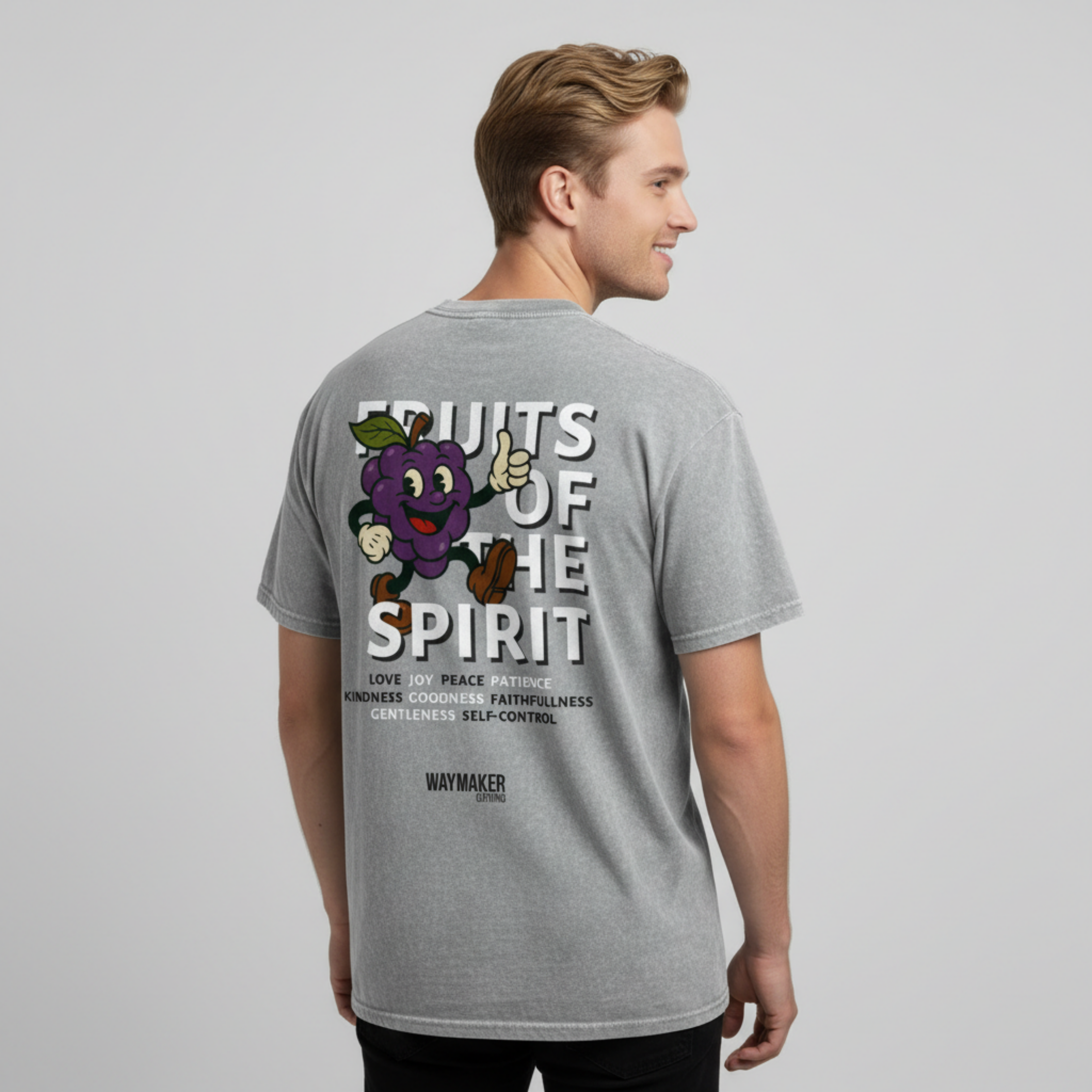 Grape (Back Print) Fruits Of The Spirit Tee