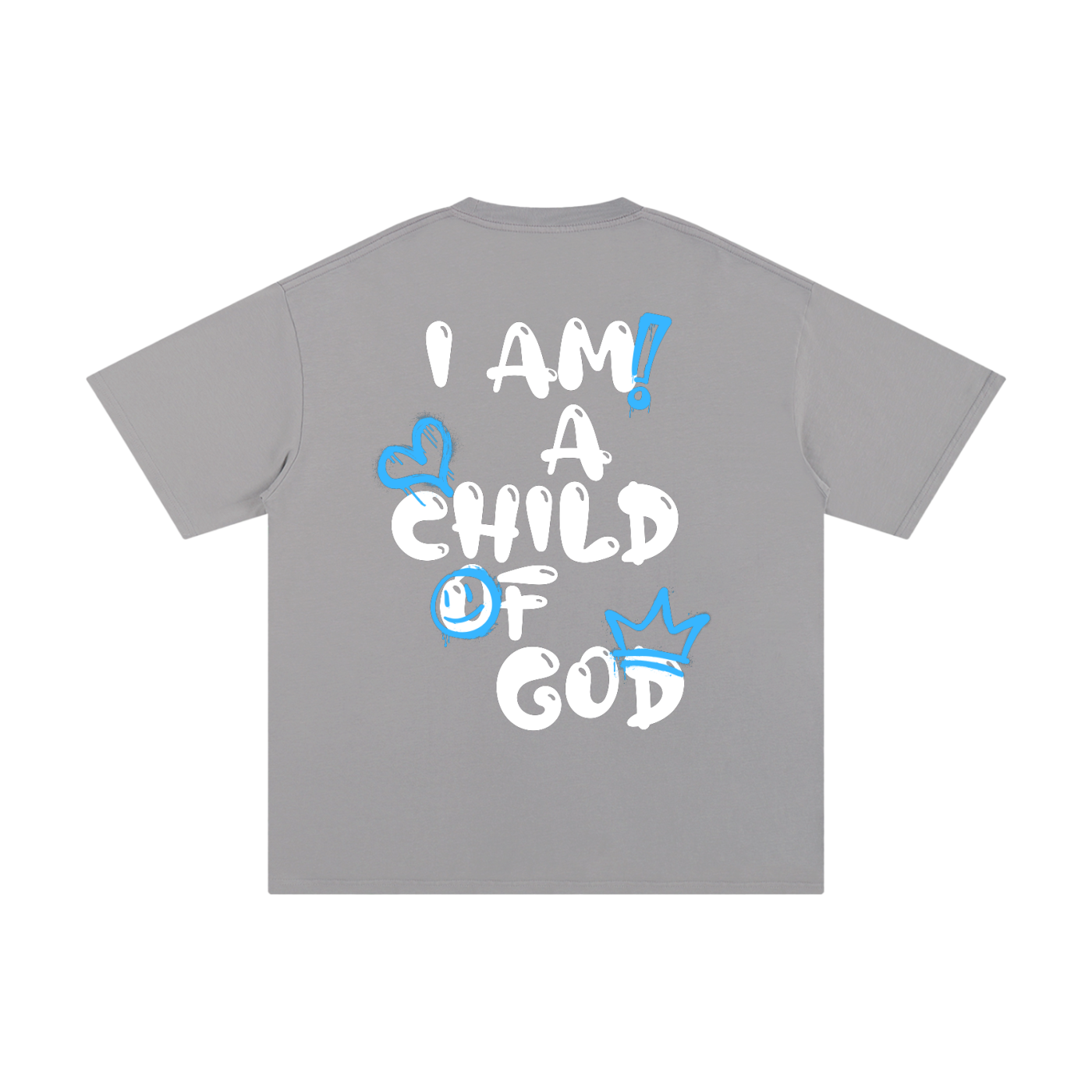 Adult Child of God T-Shirt (Blue-White)