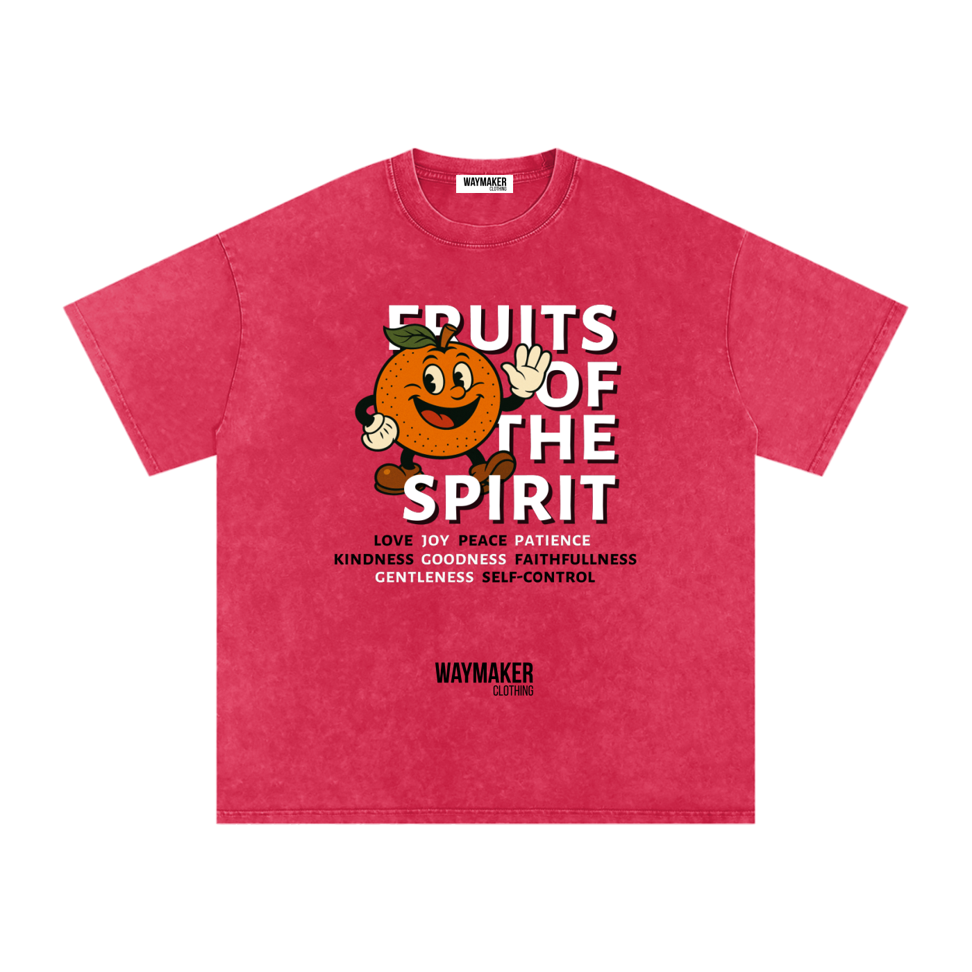 Orange (Front Print) Fruits Of The Spirit Tee