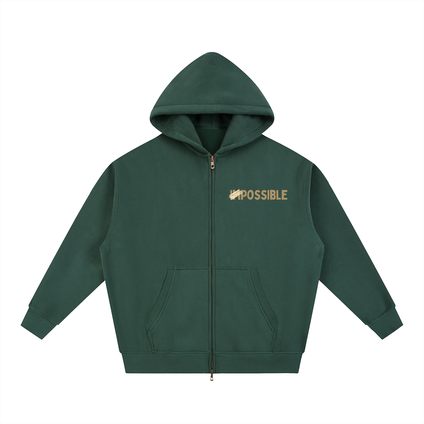 Nothing Is Impossible Fleece Zipped Hoodie
