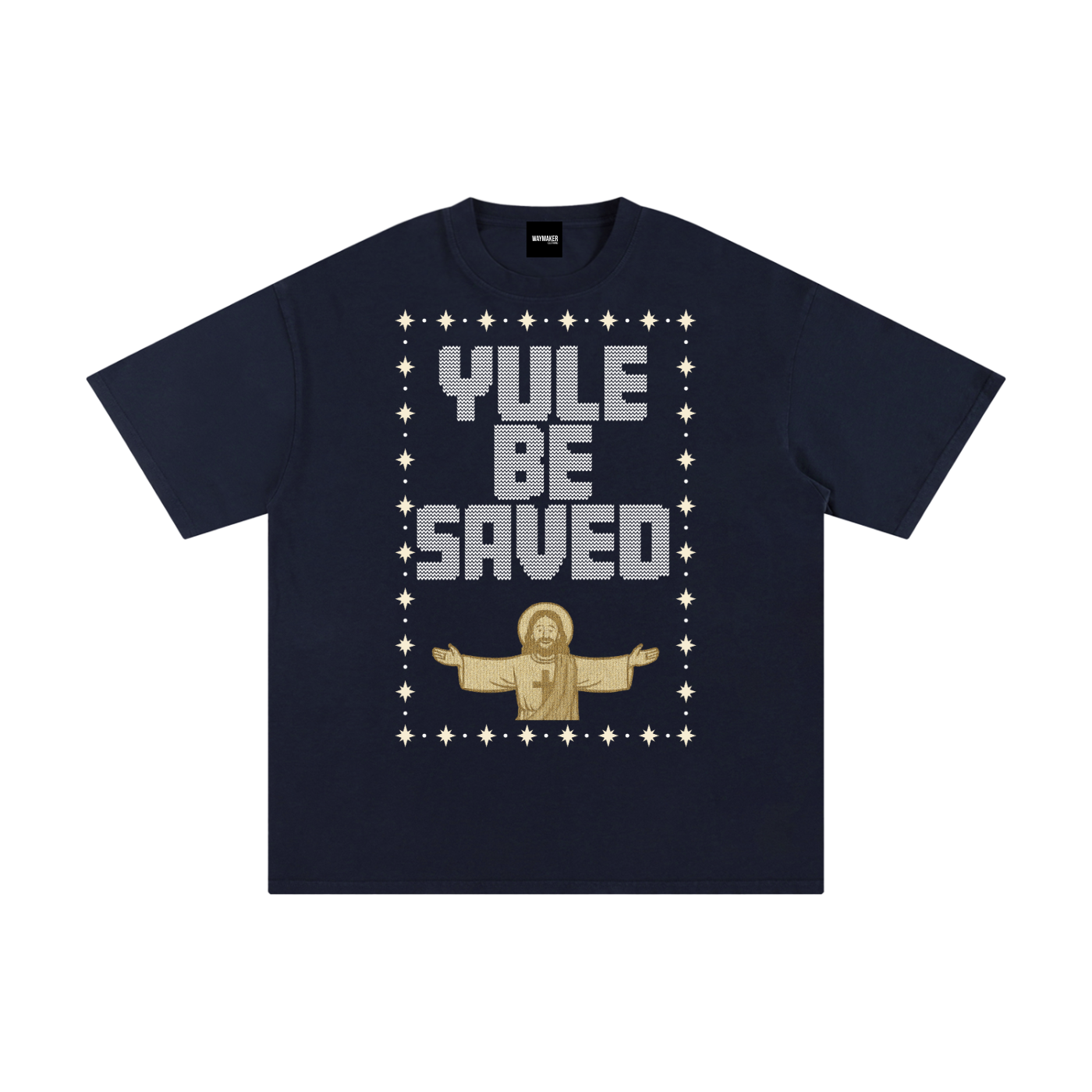 Adult Yule Be Saved "Knitted" T-Shirt