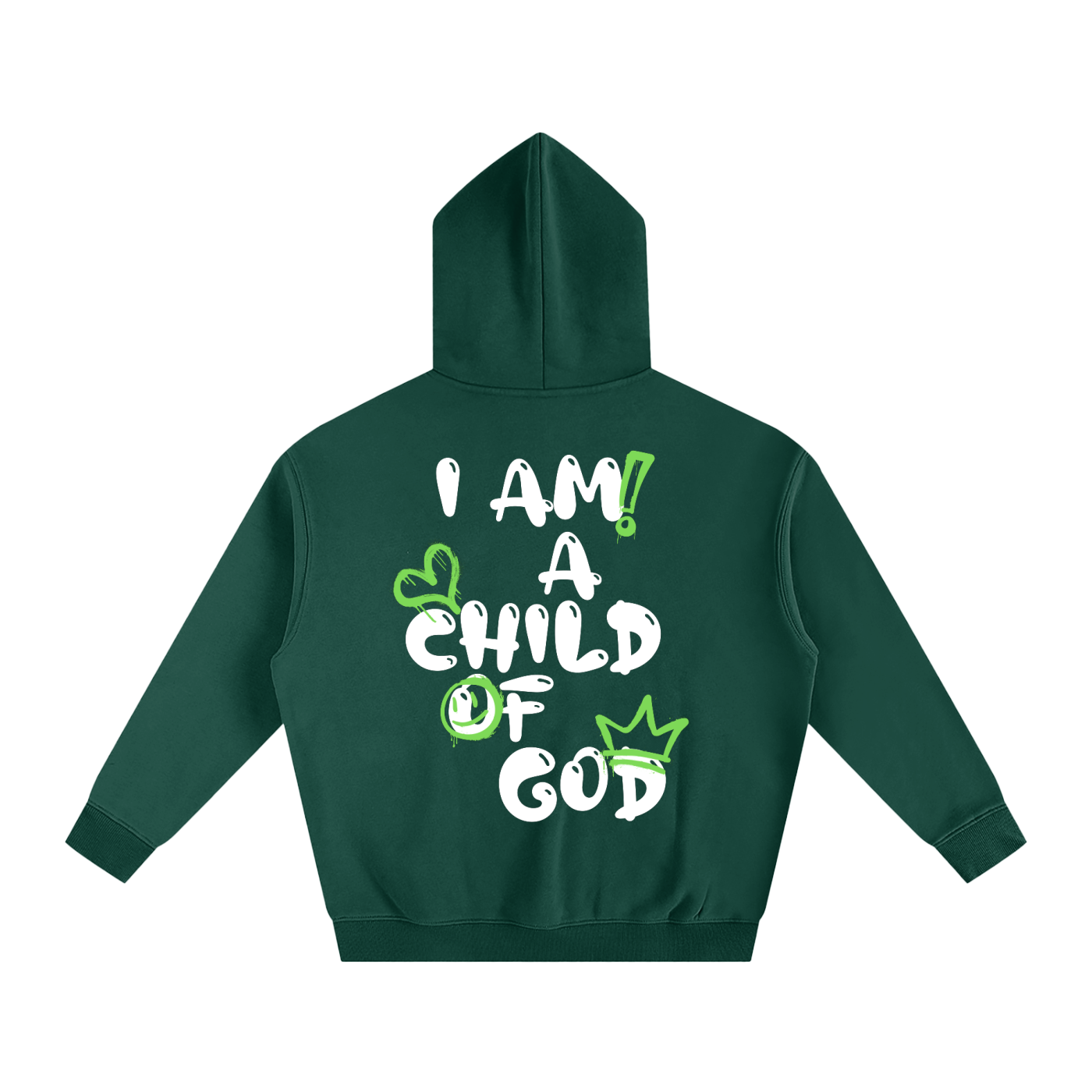 Fleeced COG Oversized Essential Hoodie (Green)