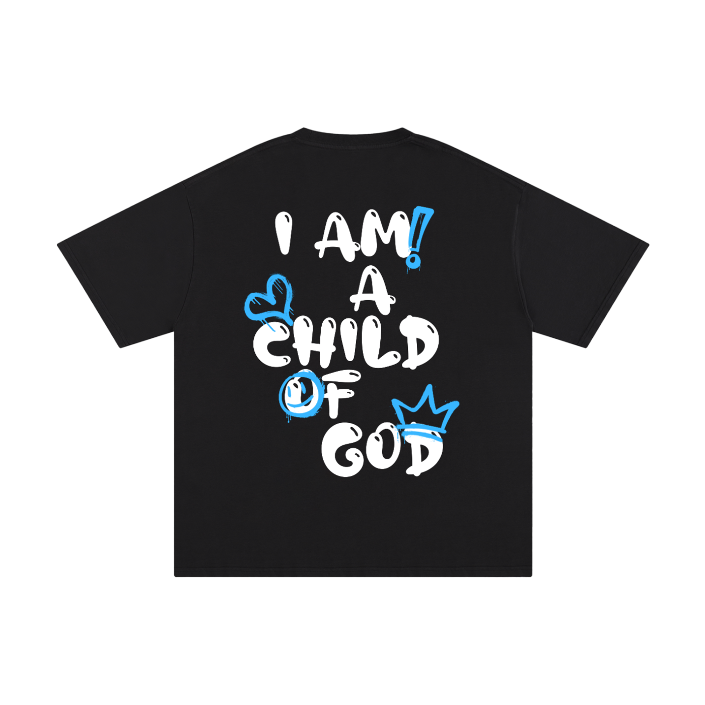 Adult Child of God Spray-paint (Blue-White)